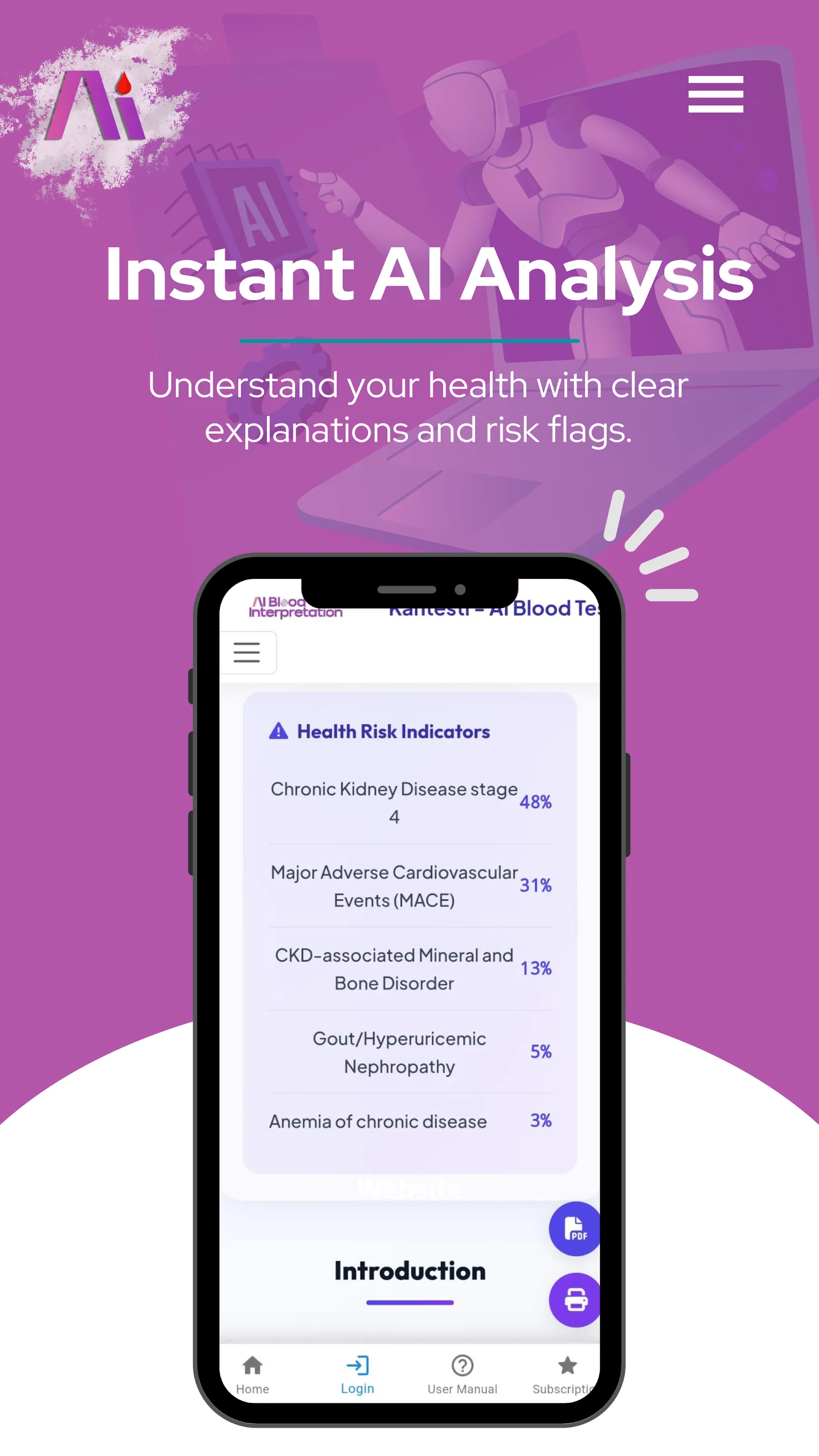 AI Blood Test Analyzer | Indus Appstore | Screenshot