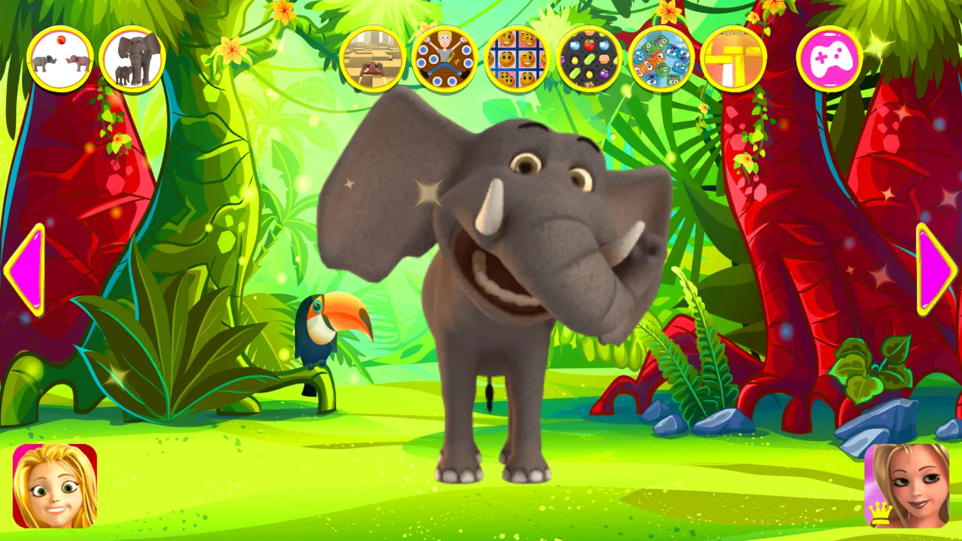 Talking Elephant King Red | Indus Appstore | Screenshot