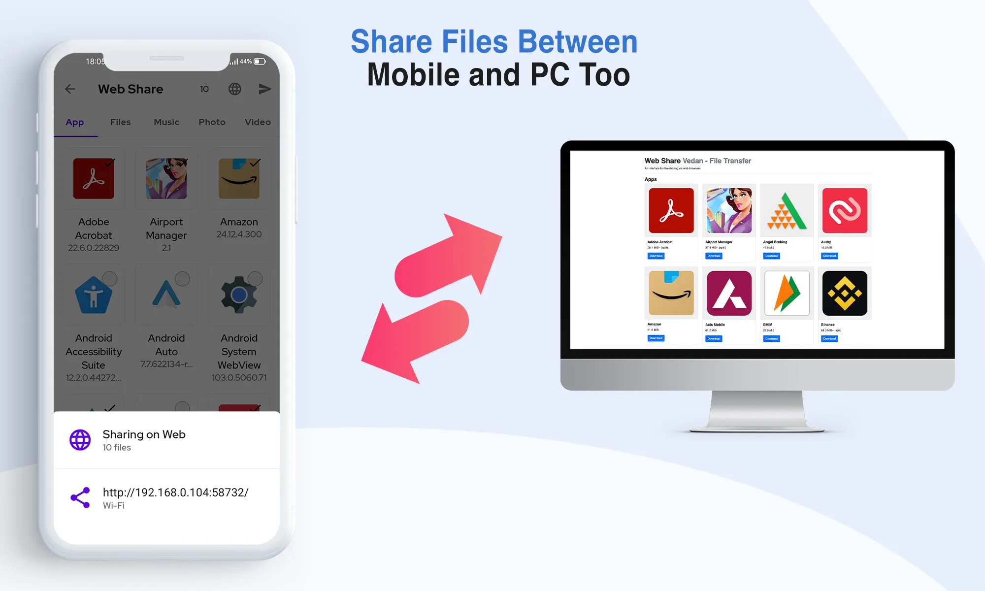 Indian File Transfer / Sharing | Indus Appstore | Screenshot