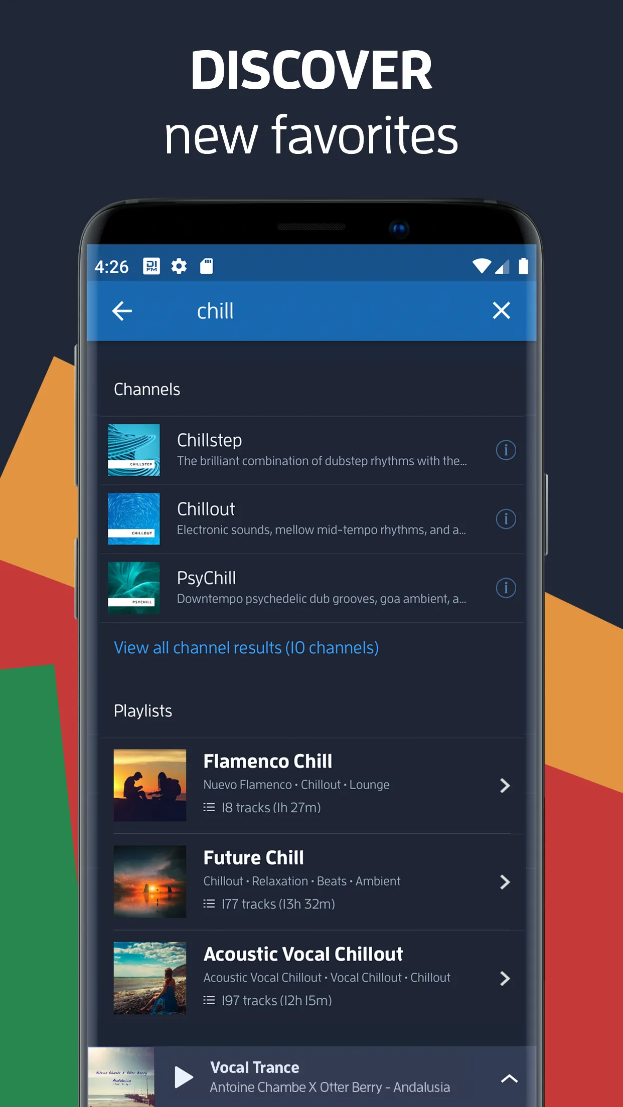 DI.FM: Electronic Music Radio | Indus Appstore | Screenshot
