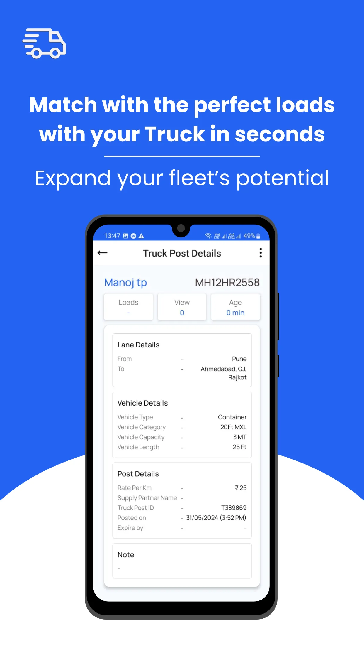 EMT - Find Trucks, Find Loads | Indus Appstore | Screenshot