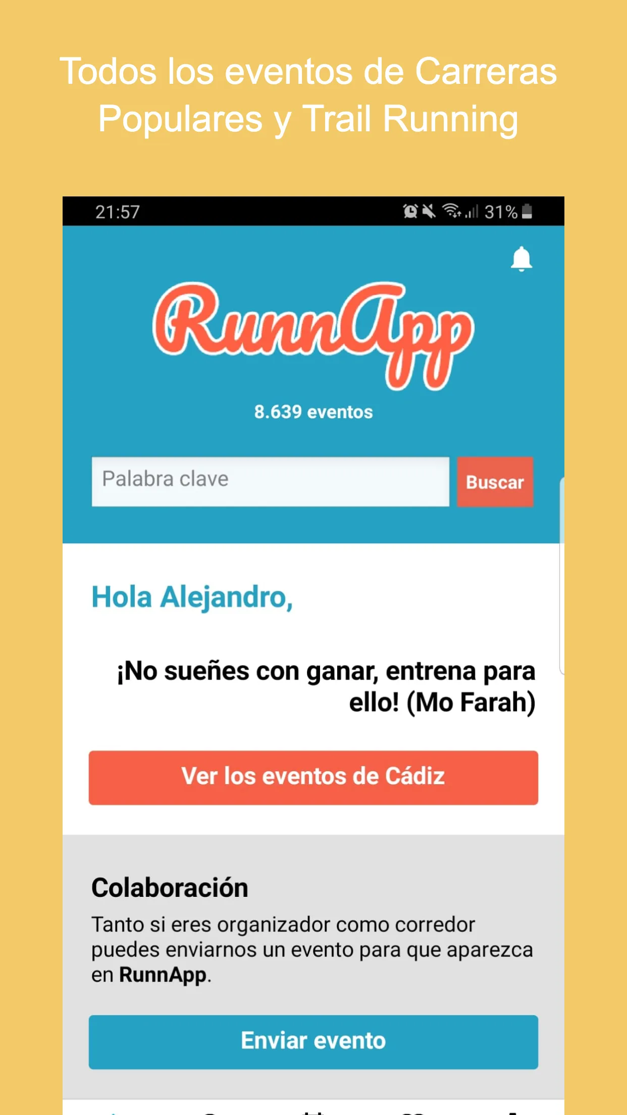 Buscador Carreras Populares | Indus Appstore | Screenshot