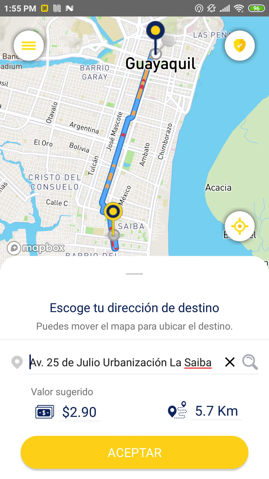 Un taxi - Siempre cerca de ti | Indus Appstore | Screenshot