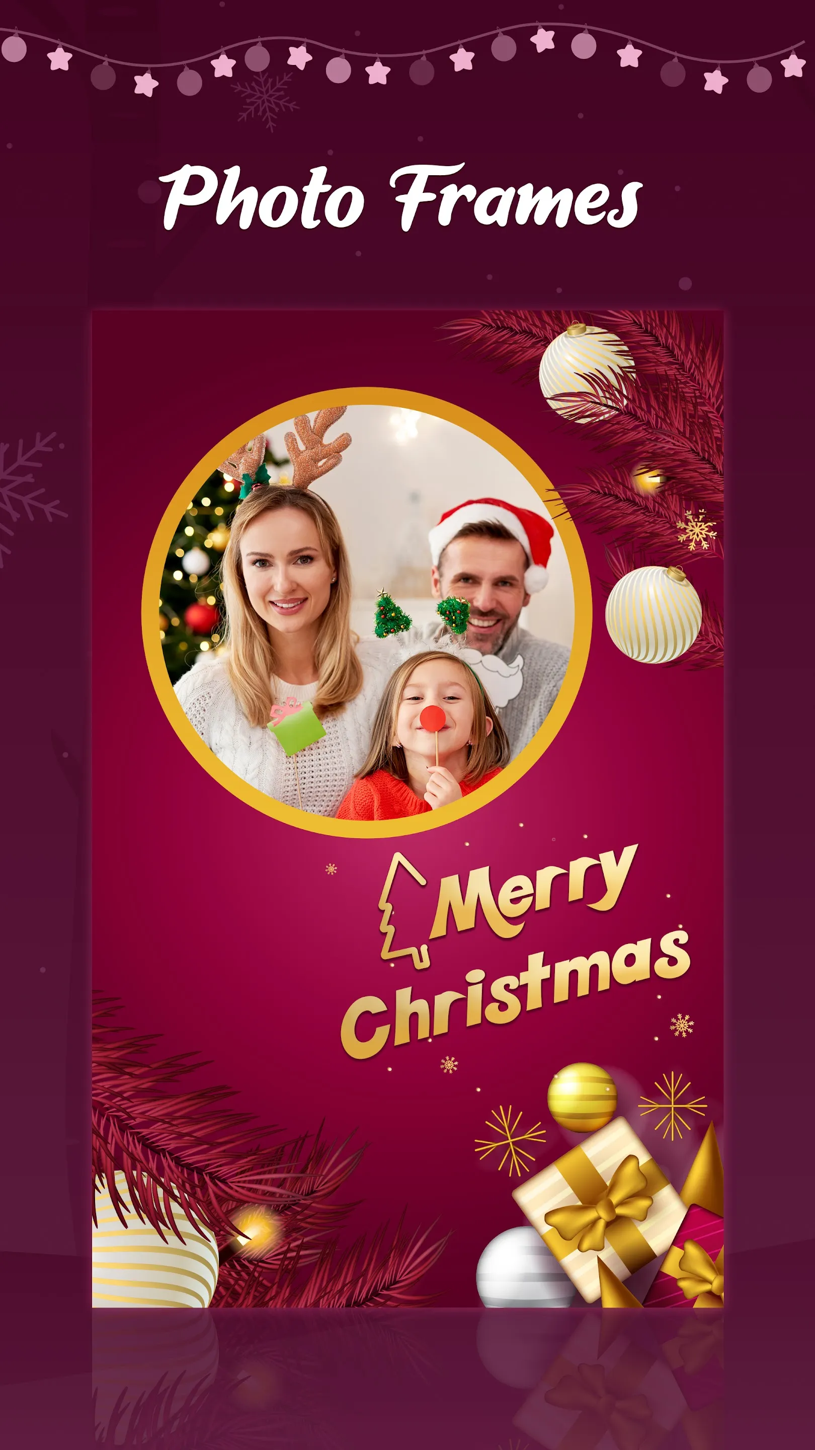 Christmas Photo Frames & Cards | Indus Appstore | Screenshot