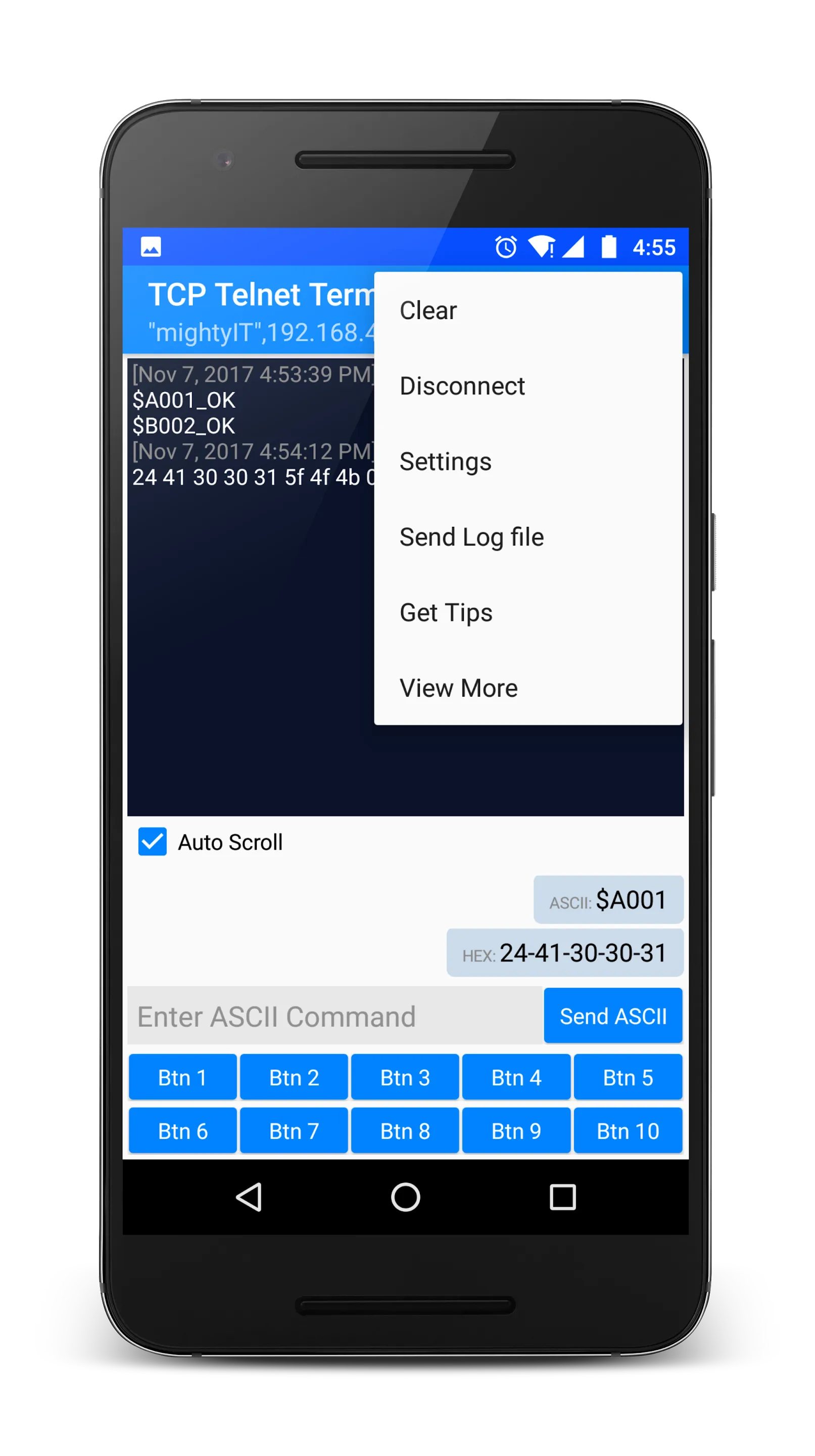 TCP Telnet Terminal | Indus Appstore | Screenshot