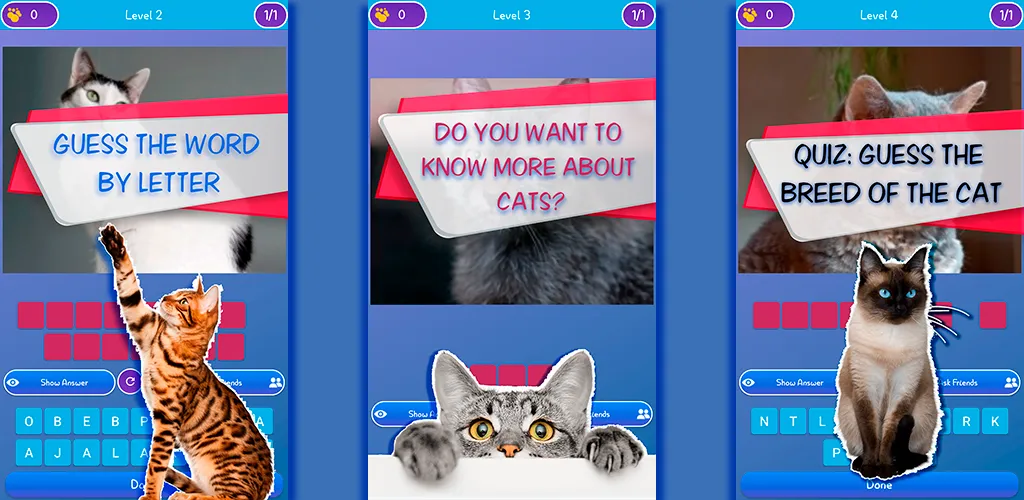 Guess the cat - quiz game | Indus Appstore | Screenshot