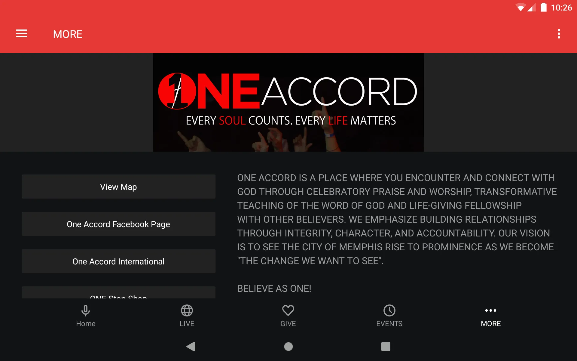 One Accord International | Indus Appstore | Screenshot