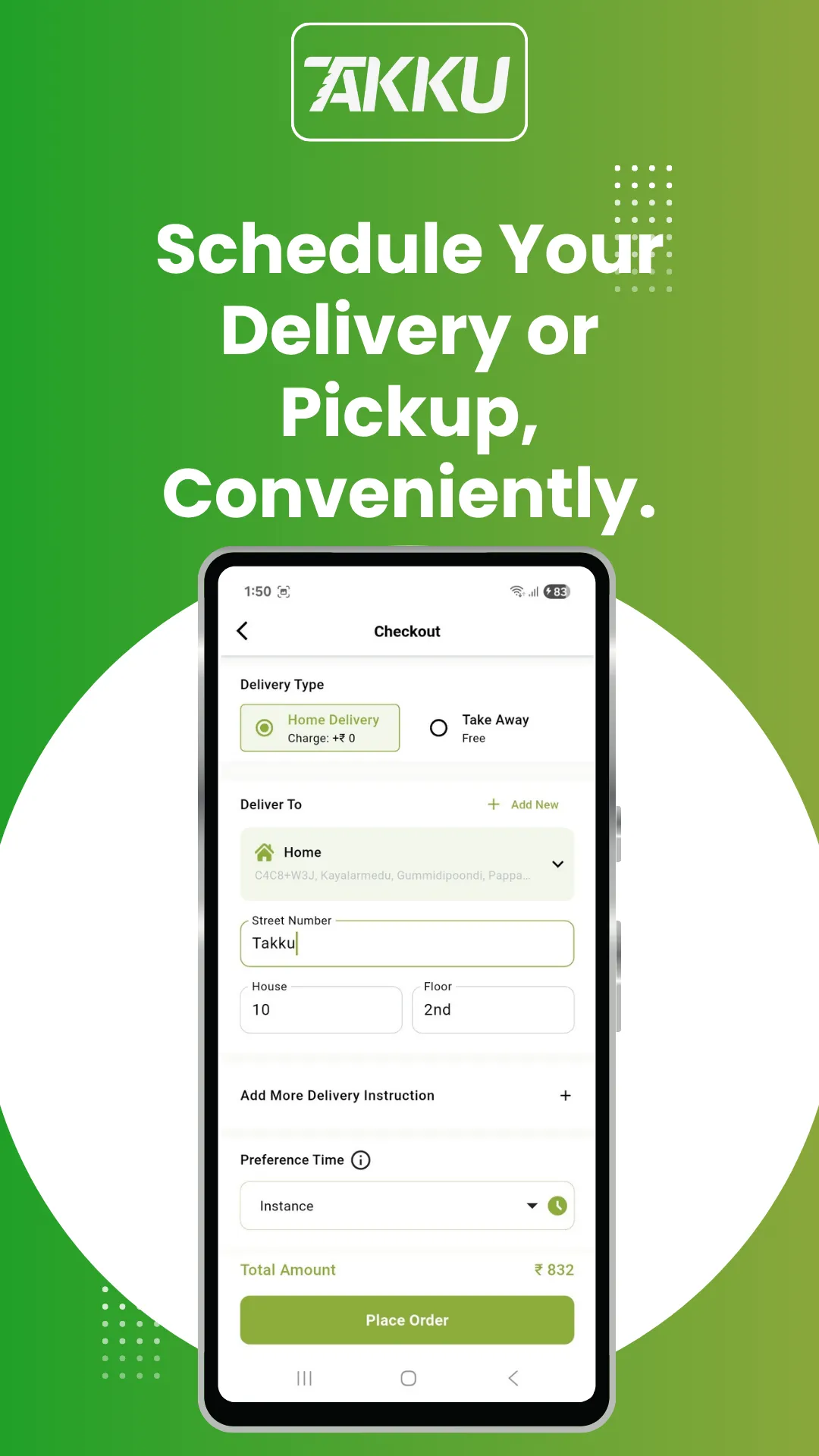 Takku: Grocery & Food Delivery | Indus Appstore | Screenshot