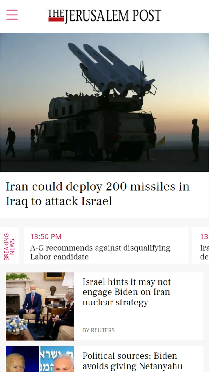 Jerusalem Post | Indus Appstore | Screenshot