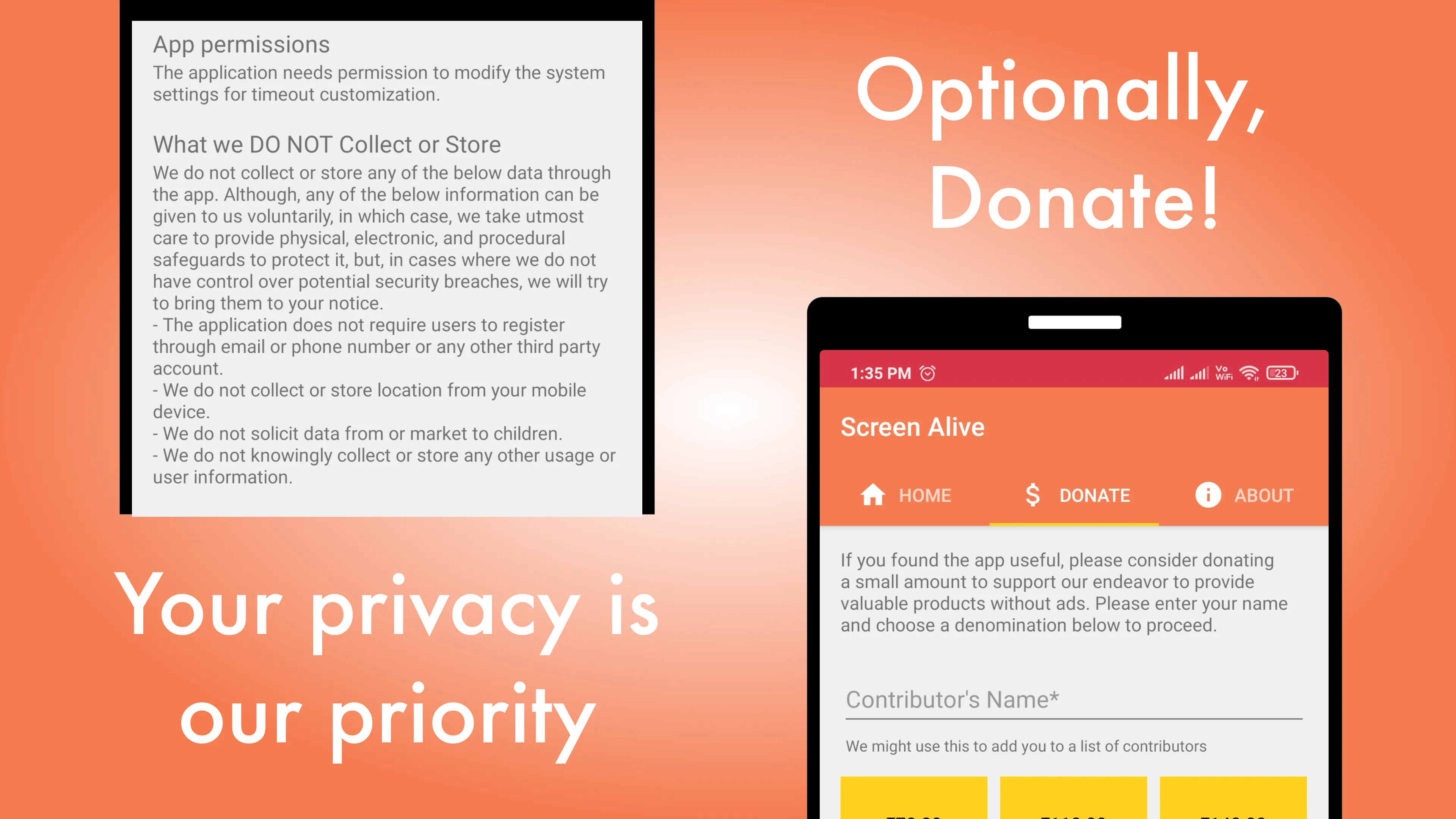 Screen Alive - keep screen on | Indus Appstore | Screenshot