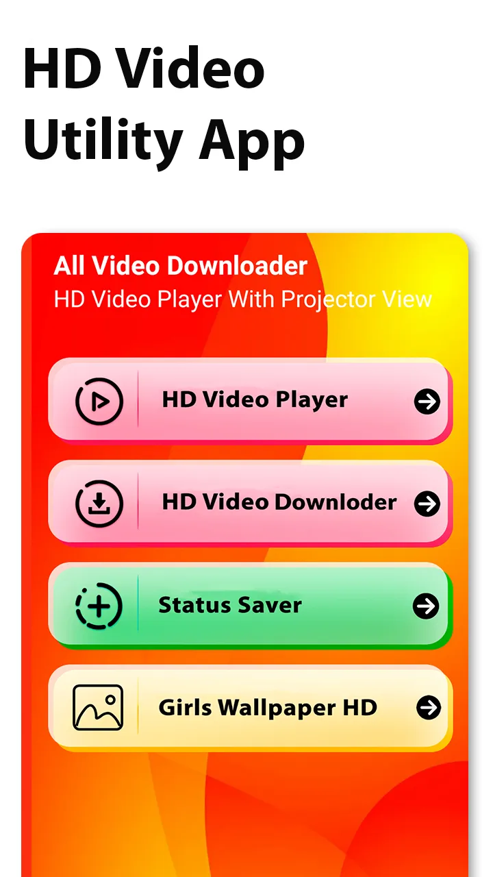 HD Video Downloader & Player | Indus Appstore | Screenshot