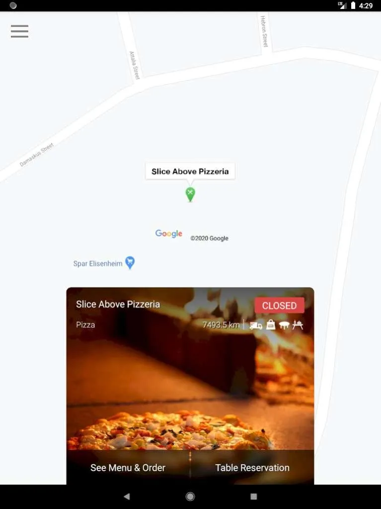 Slice Above Pizzeria | Indus Appstore | Screenshot