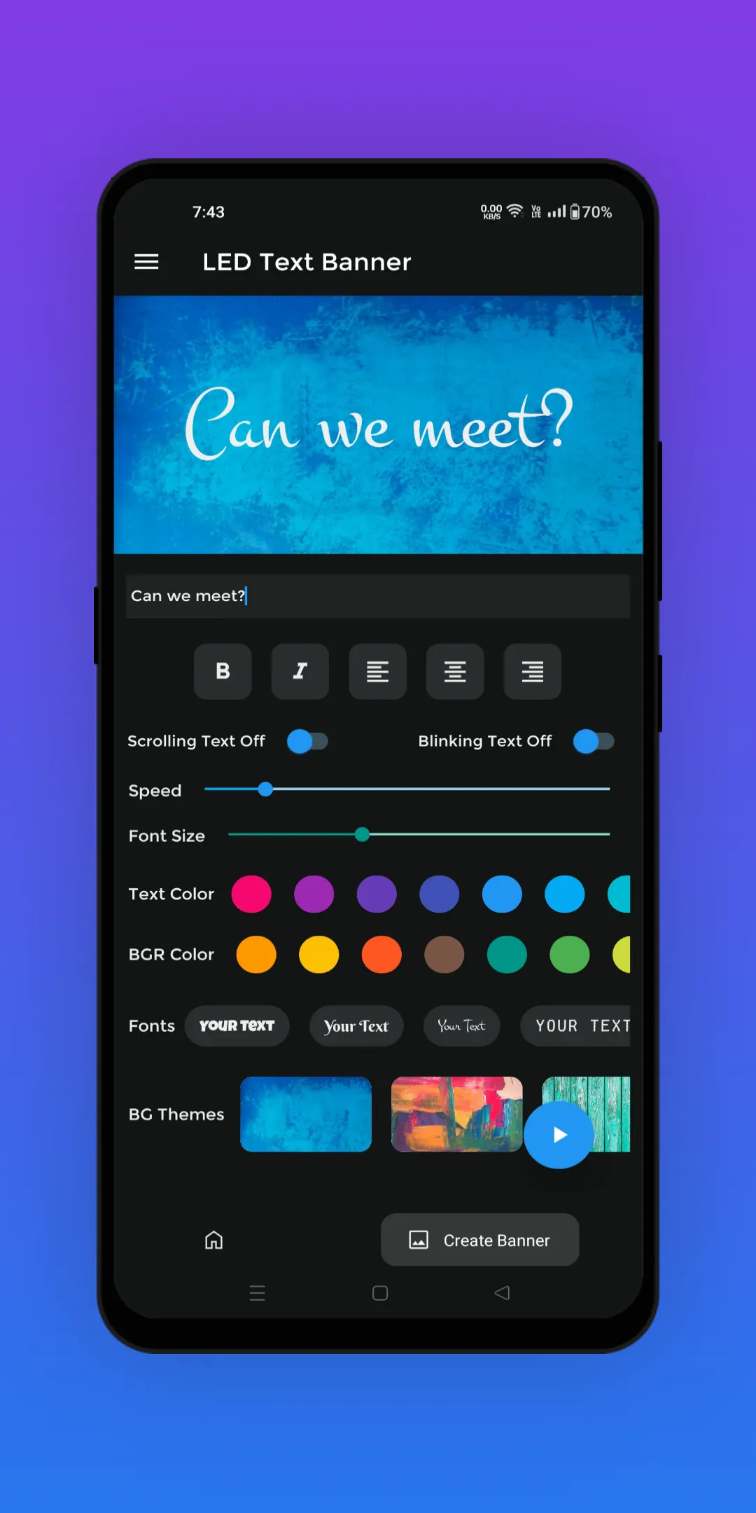 LED Text Banner: Text Scroller | Indus Appstore | Screenshot