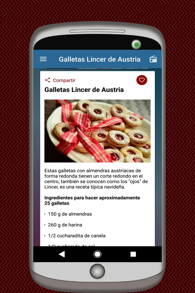 Recetas de Galletas Caseras | Indus Appstore | Screenshot