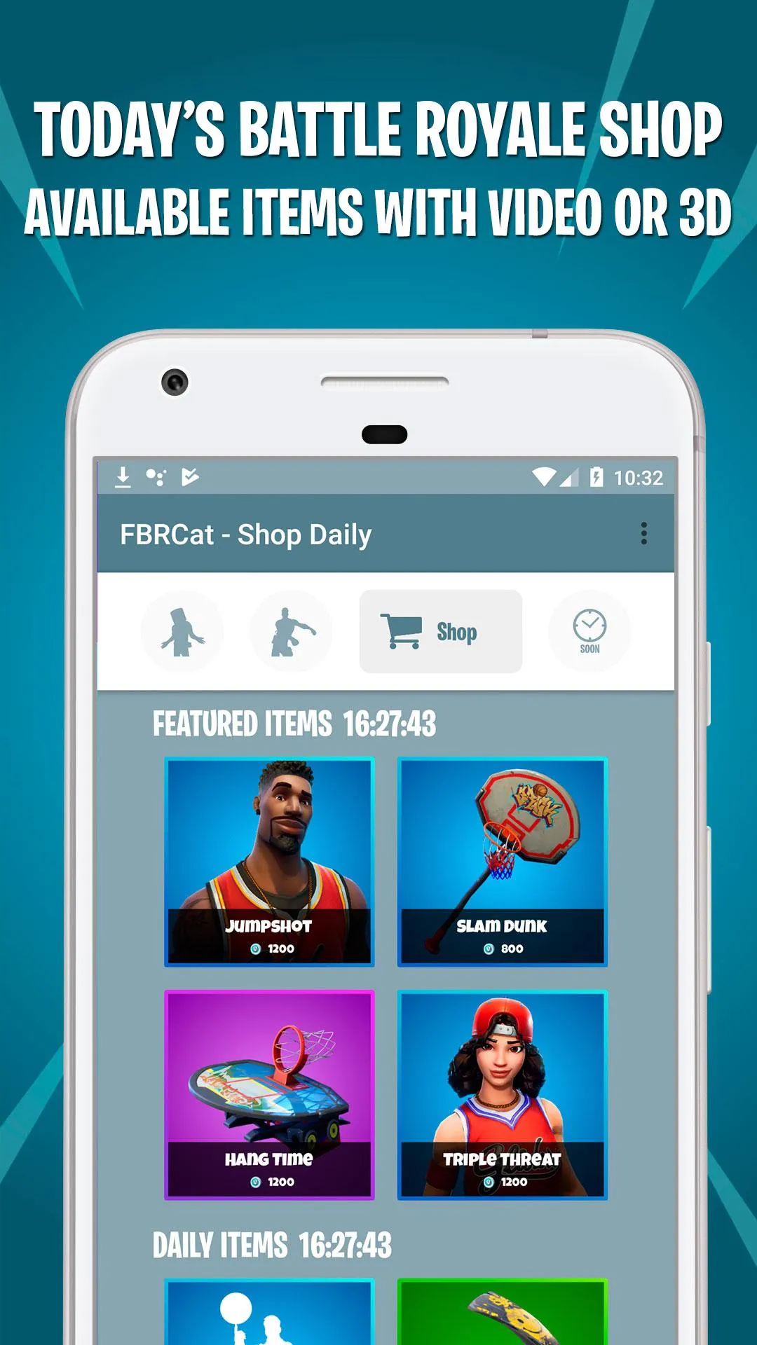 Skins, Emotes & Shop – FBRCat | Indus Appstore | Screenshot