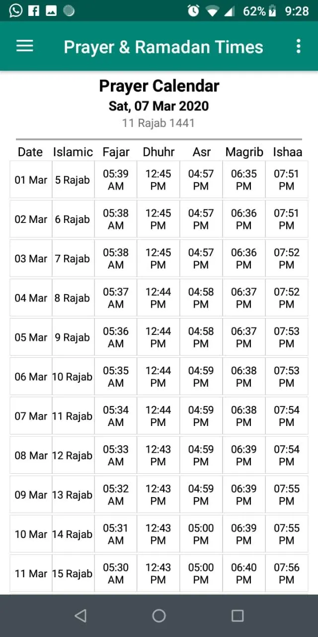 Ramadan Times 2024 | Indus Appstore | Screenshot