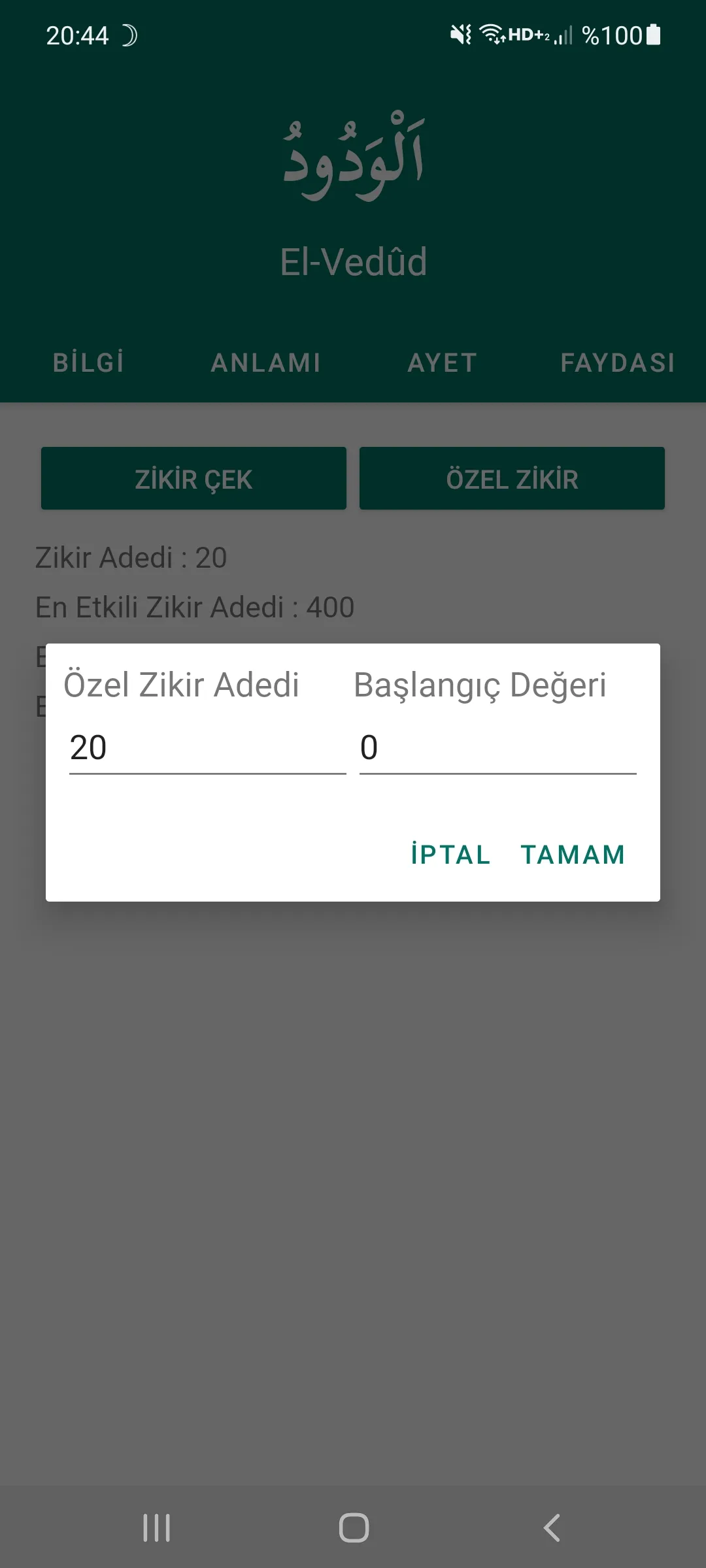 Esmaül Hüsna Vakitleri & Zikri | Indus Appstore | Screenshot