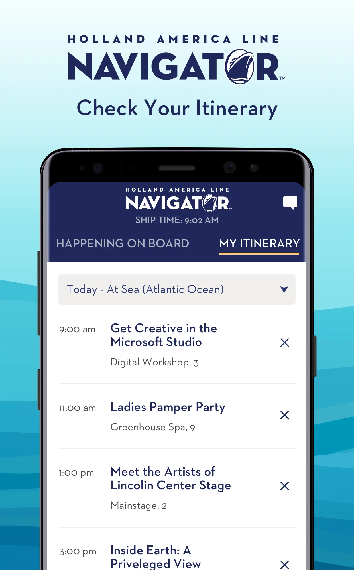 Holland America Line Navigator | Indus Appstore | Screenshot