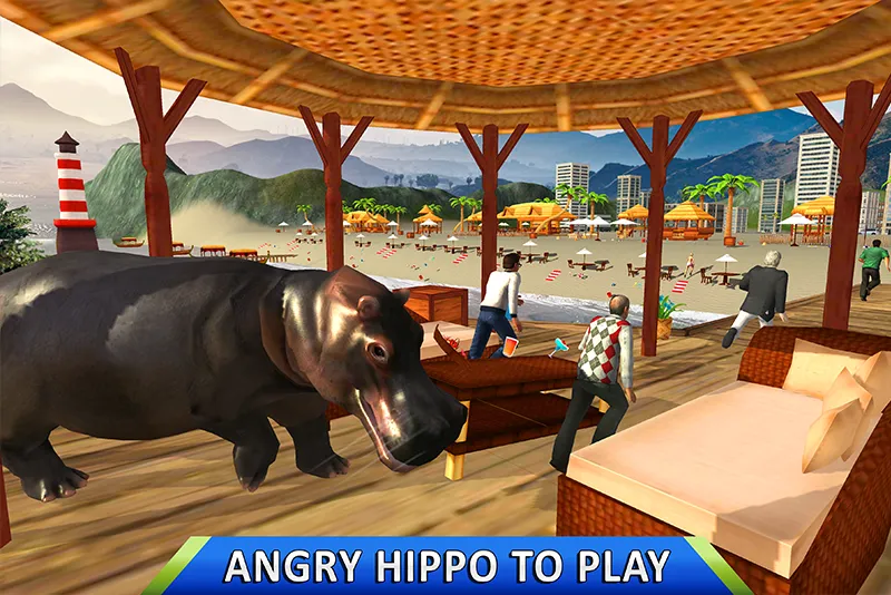 Wild Hippo Beach Simulator | Indus Appstore | Screenshot