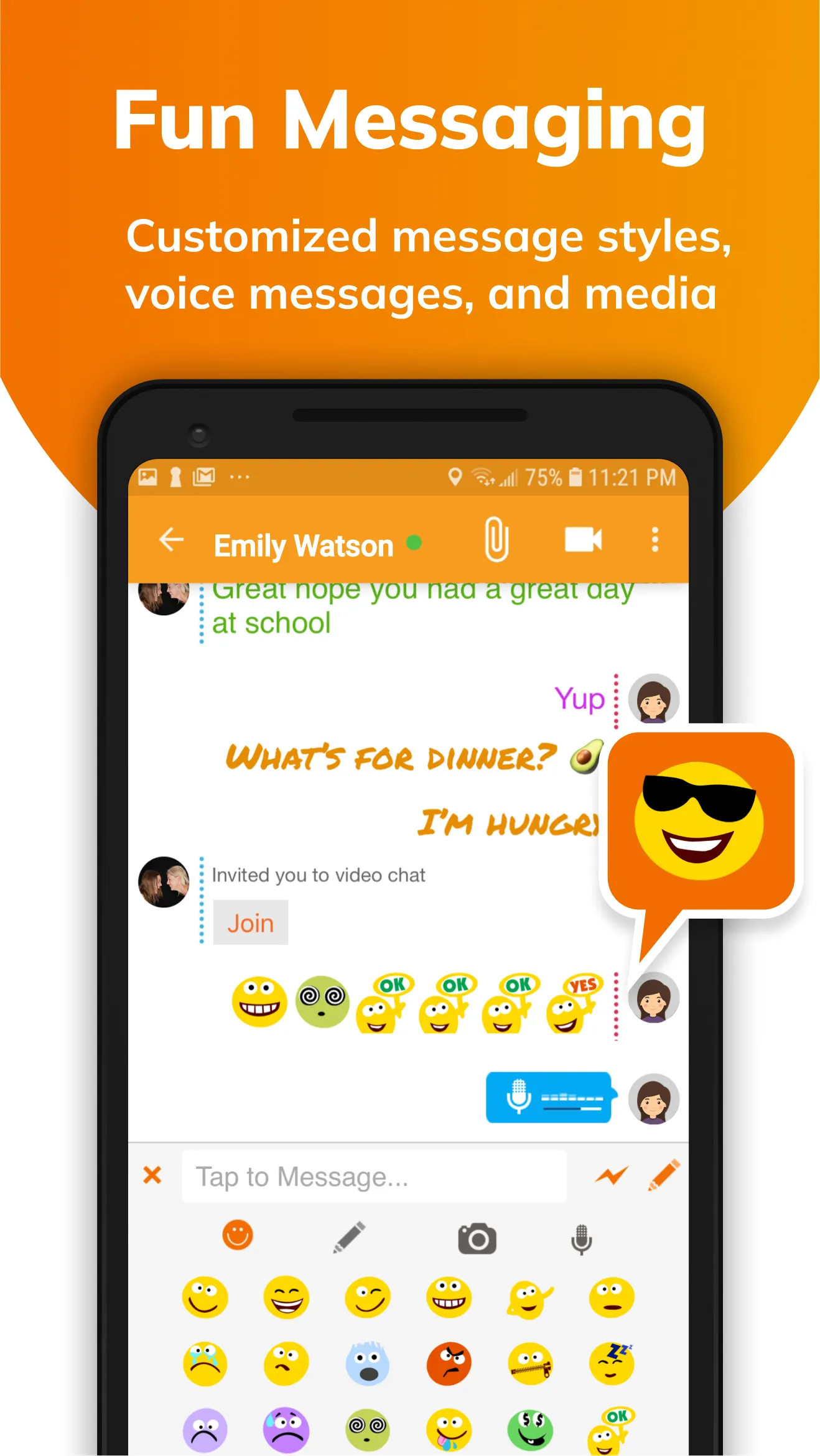 Stars Messenger Kids Safe Chat | Indus Appstore | Screenshot