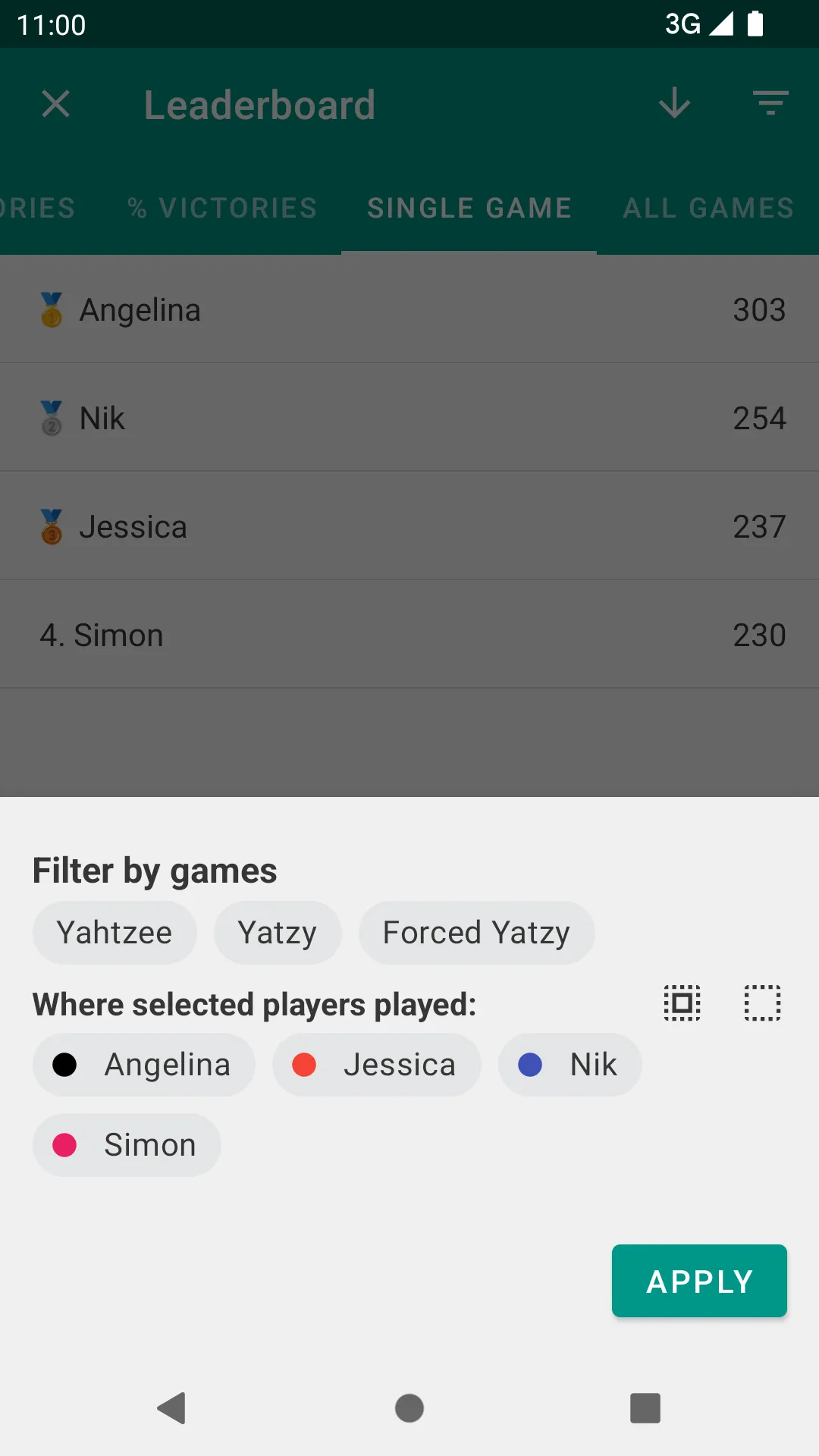 Yatzy Scoring Card for Yahtzee | Indus Appstore | Screenshot