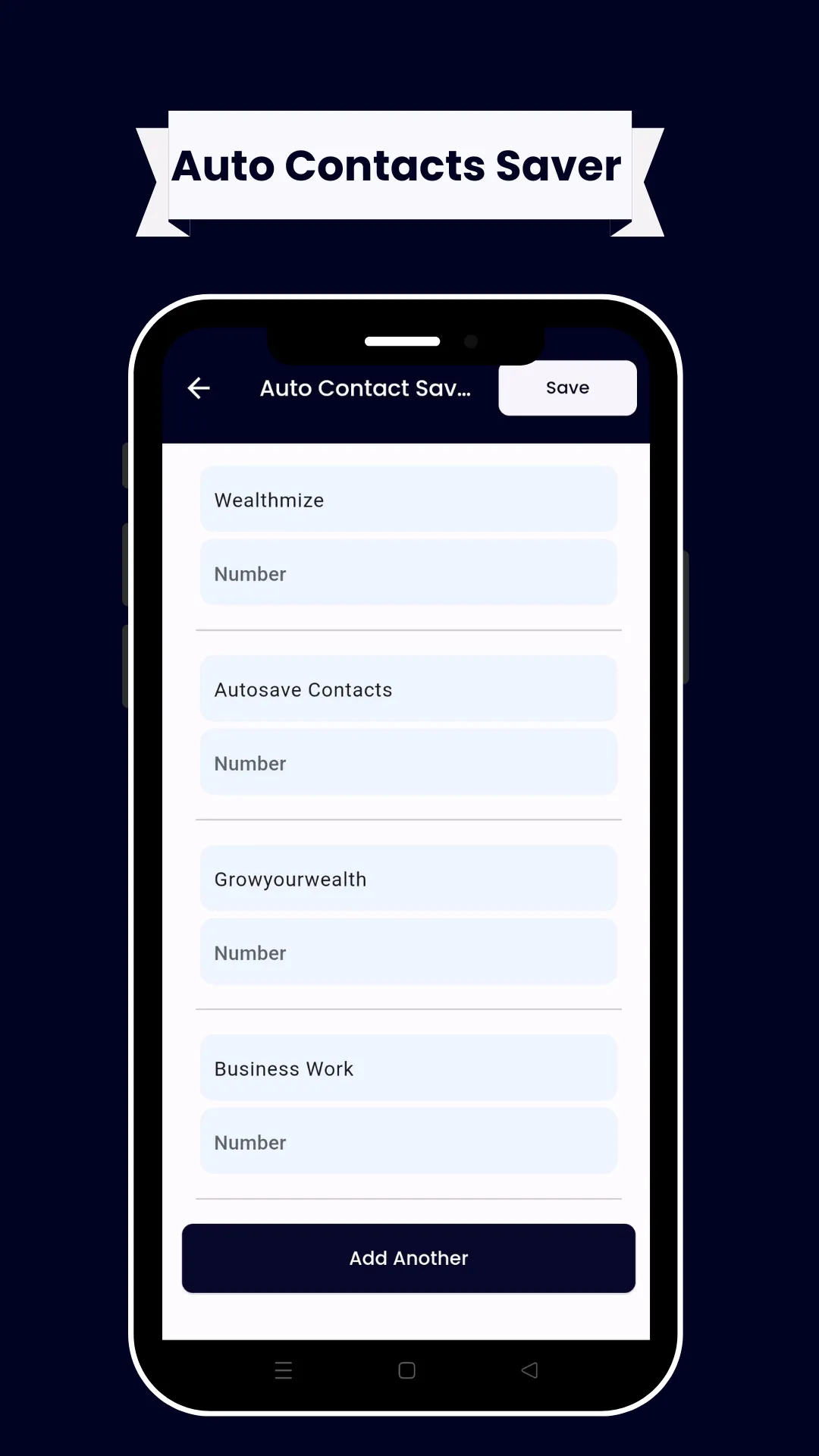 Autosave Contacts | Indus Appstore | Screenshot