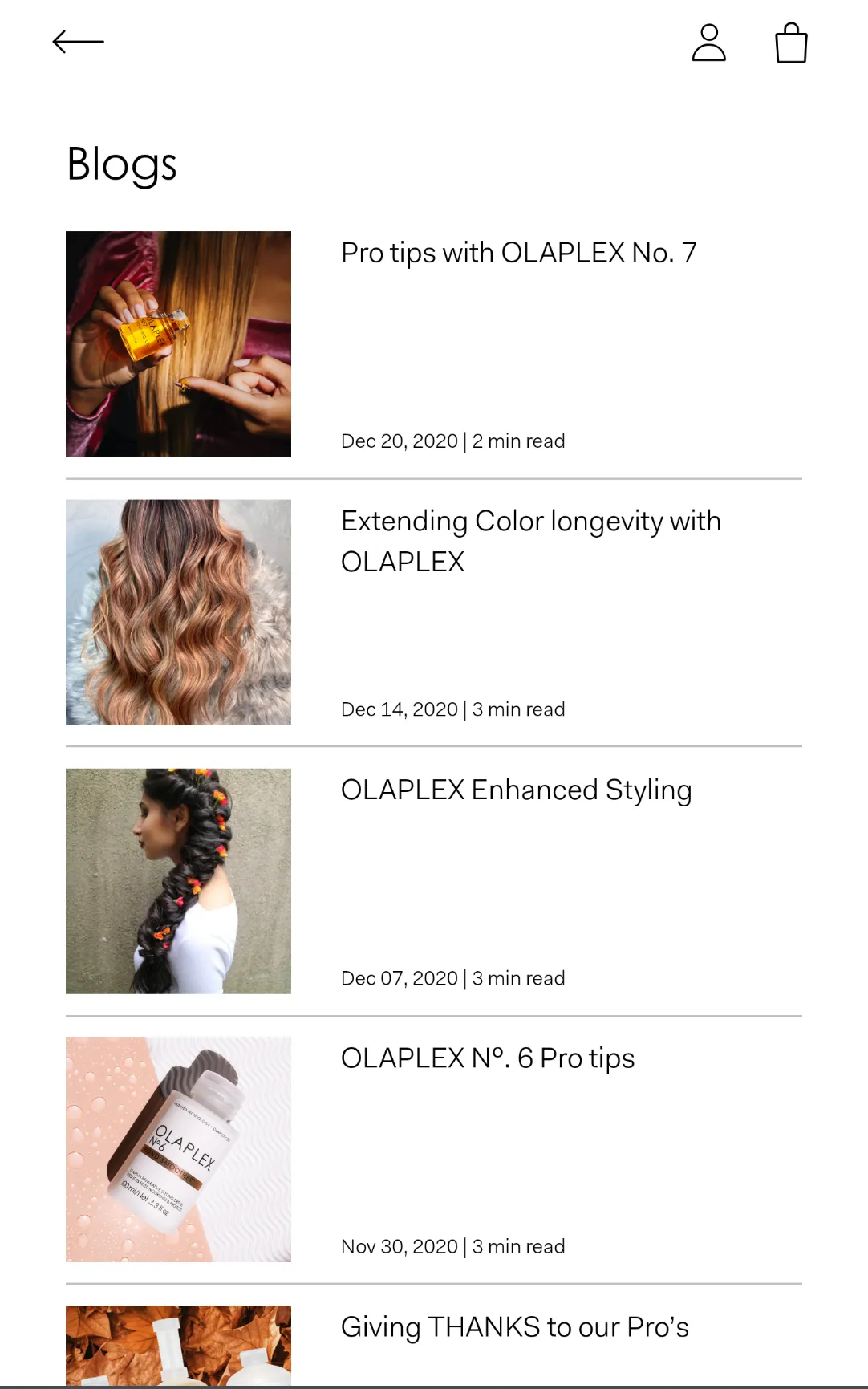 Olaplex Pro | Indus Appstore | Screenshot