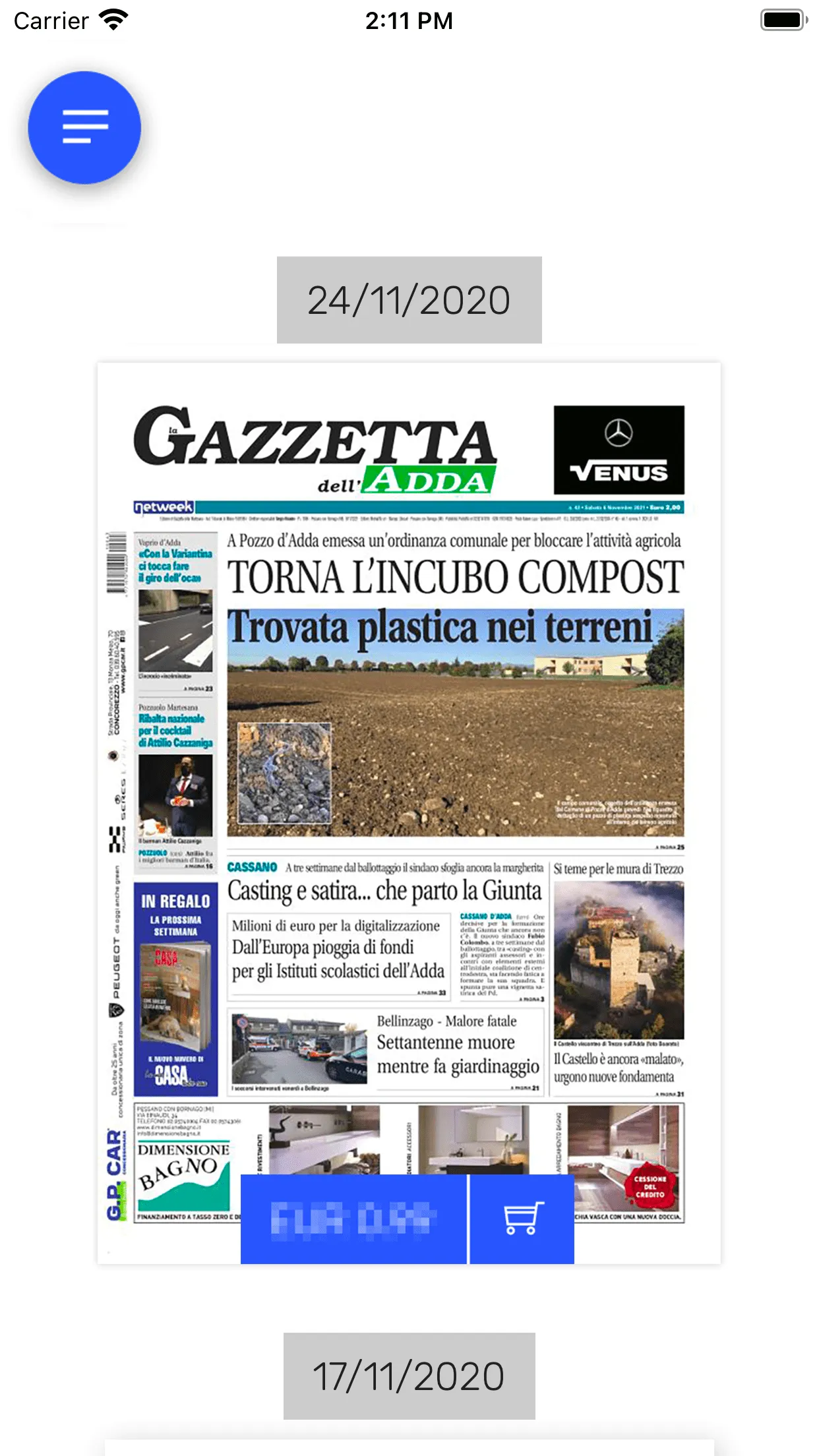 Gazzetta dell'Adda | Indus Appstore | Screenshot