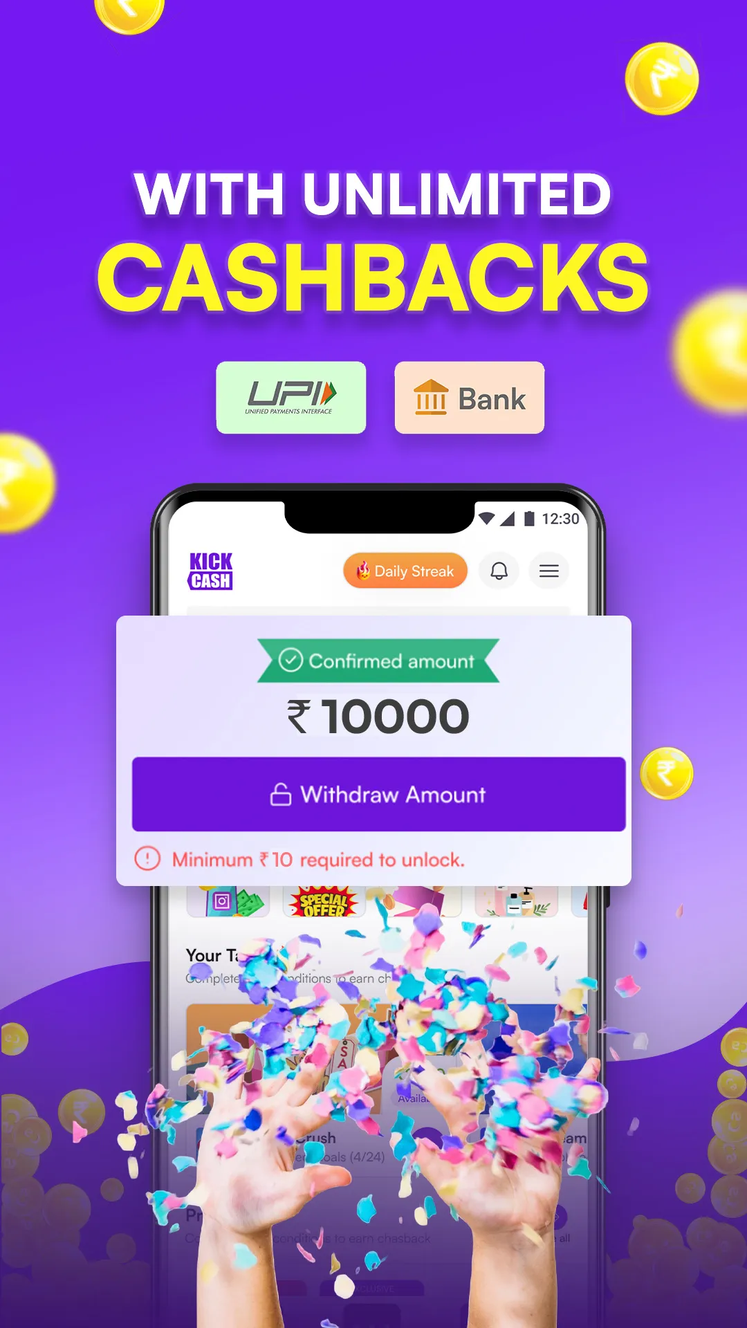 KickCash: Money Earning Games | Indus Appstore | Screenshot