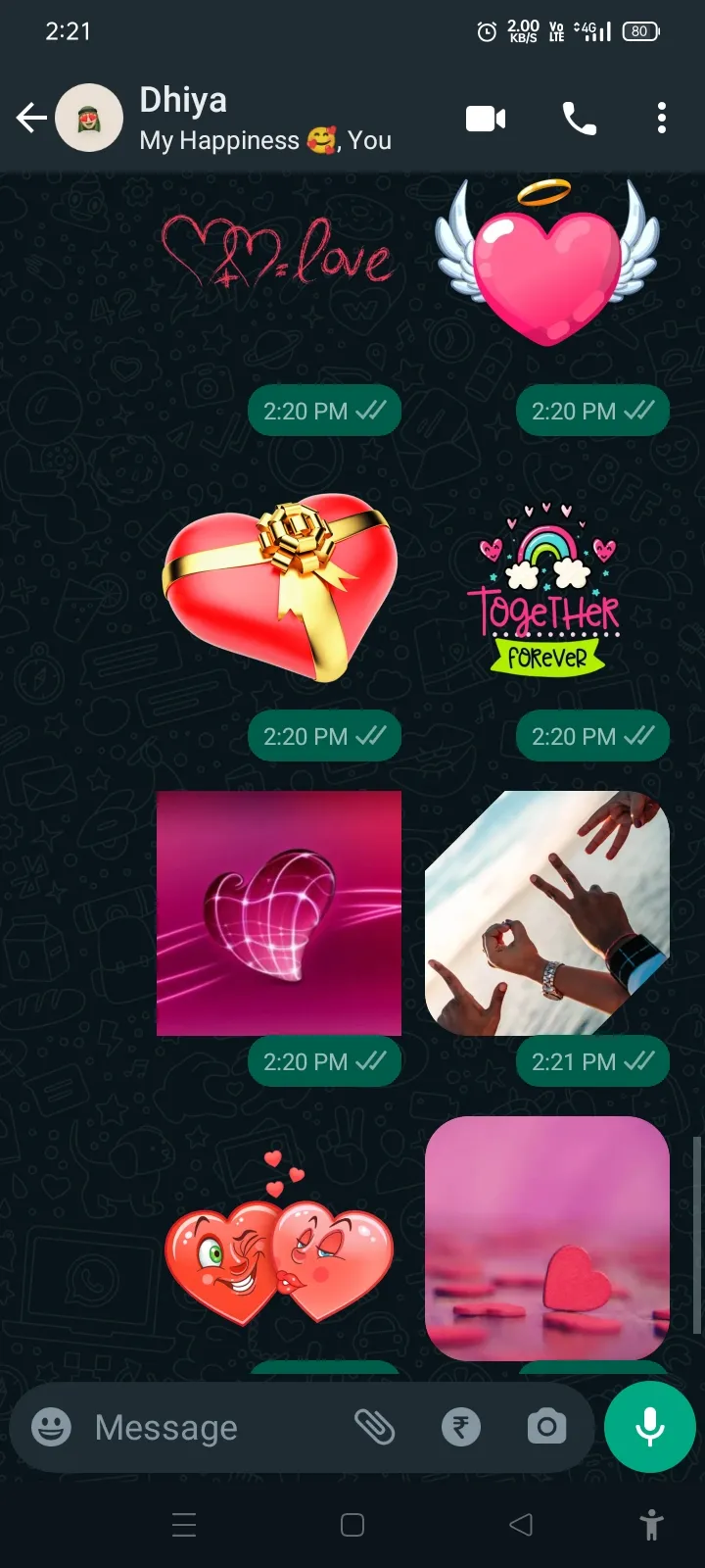 Love Heart Stickers for WA | Indus Appstore | Screenshot