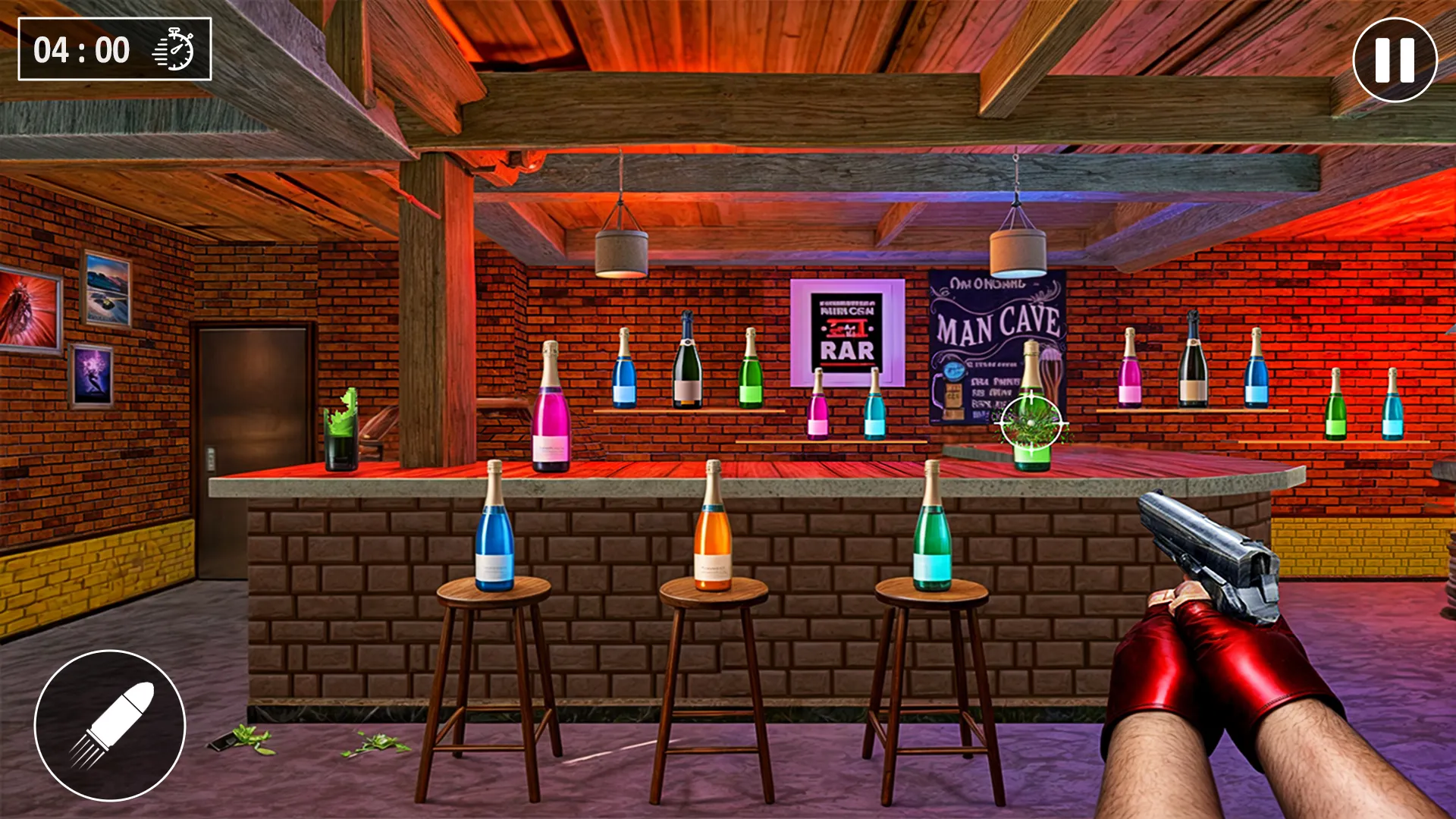 Knockdown Bottle Shooting Game | Indus Appstore | Screenshot