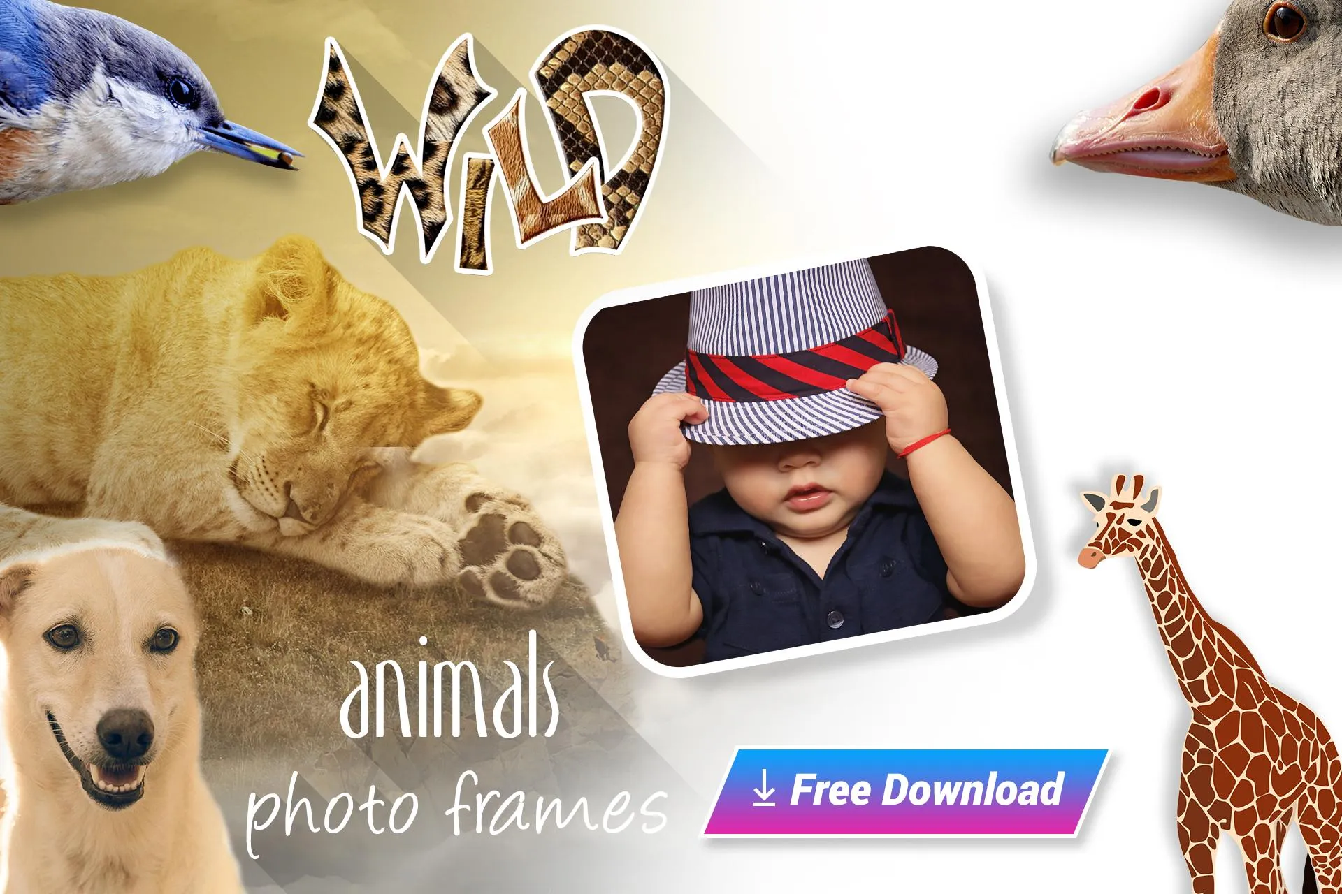 Wild Animal Photo Frame | Indus Appstore | Screenshot