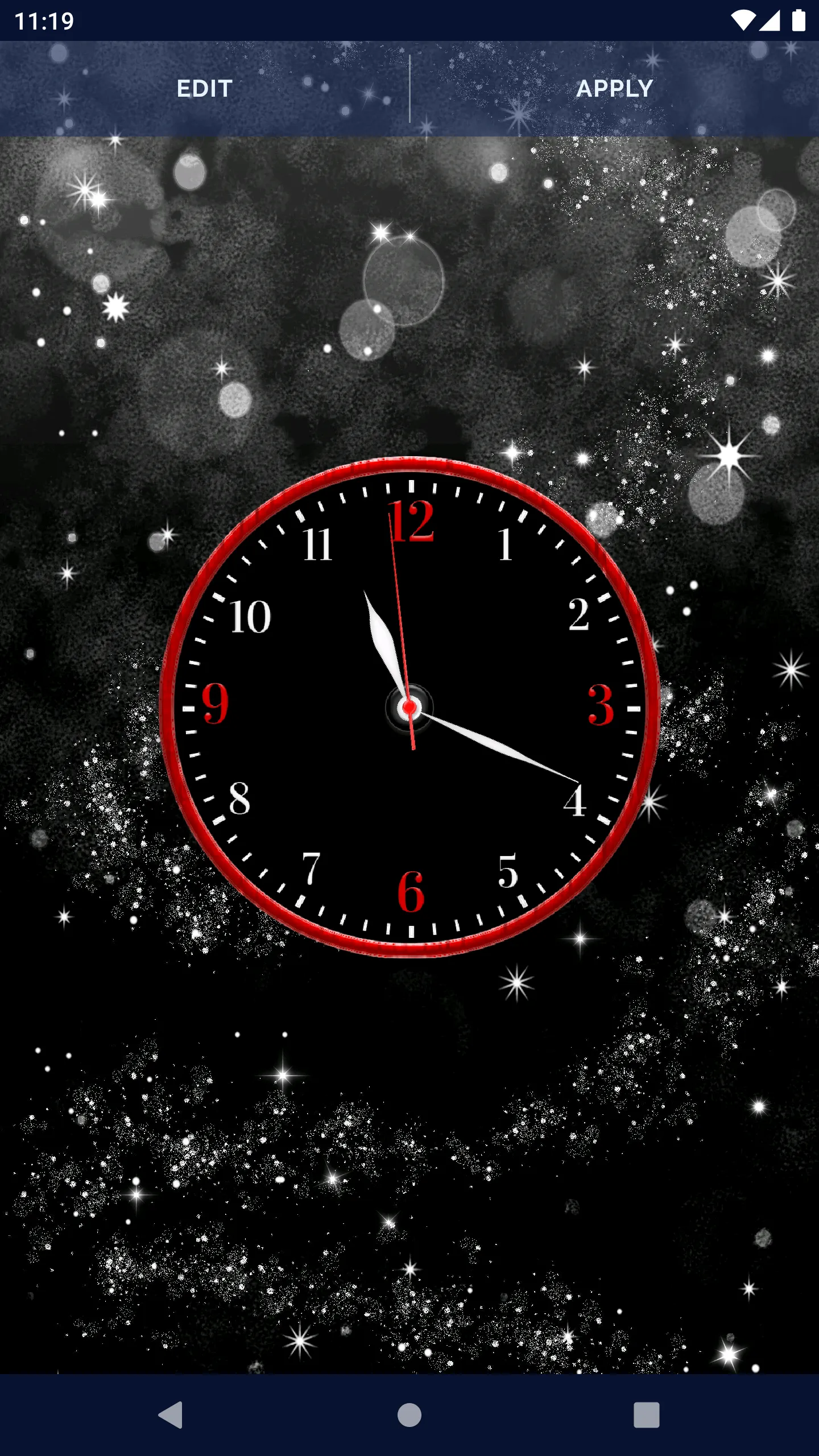 Black Clock Live Wallpaper | Indus Appstore | Screenshot