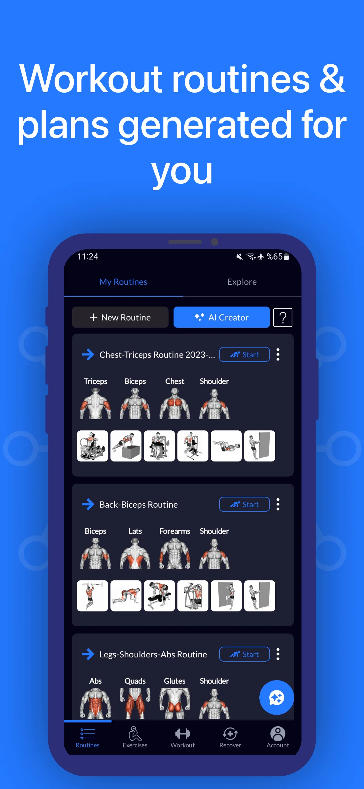 Workout Planner Gym Log・Fit AI | Indus Appstore | Screenshot