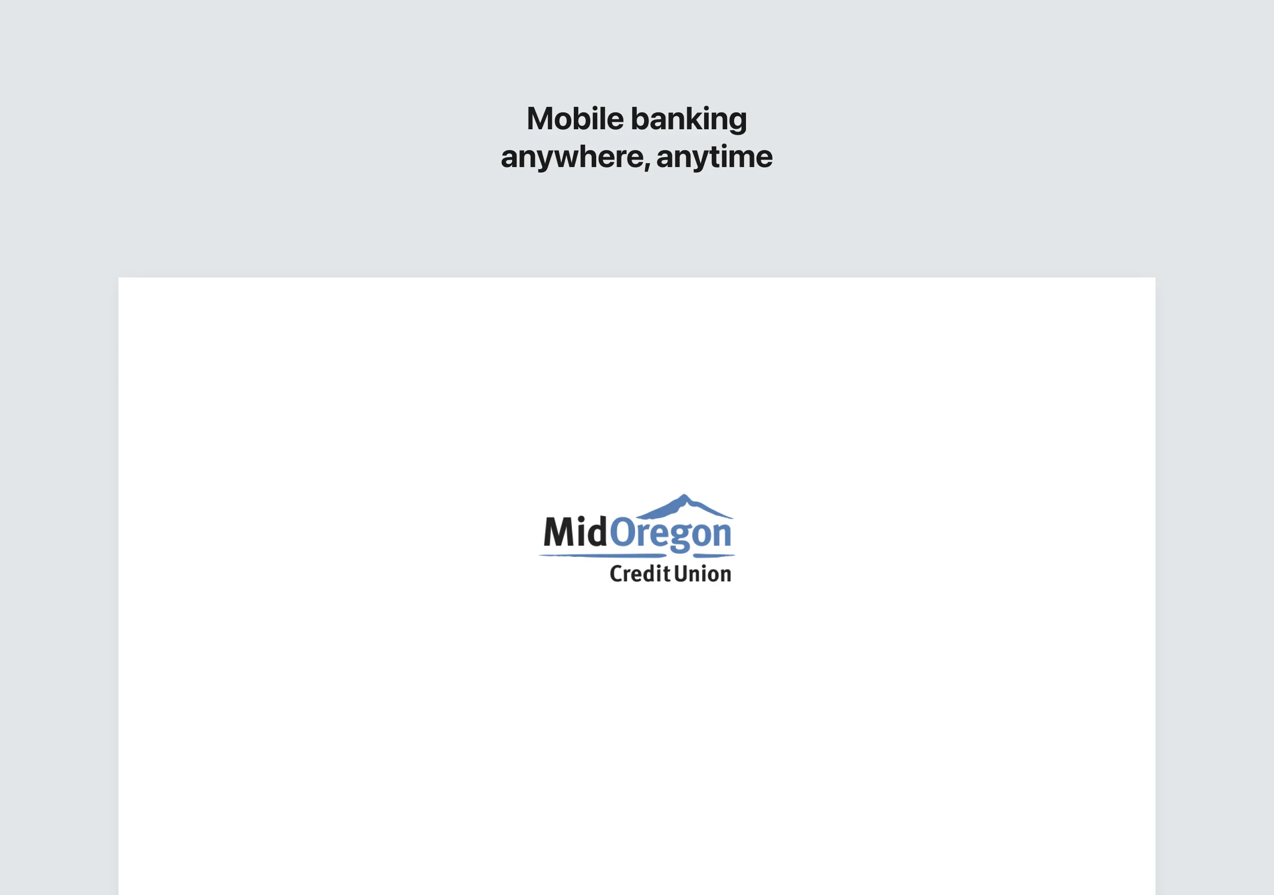 Mid Oregon Credit Union | Indus Appstore | Screenshot