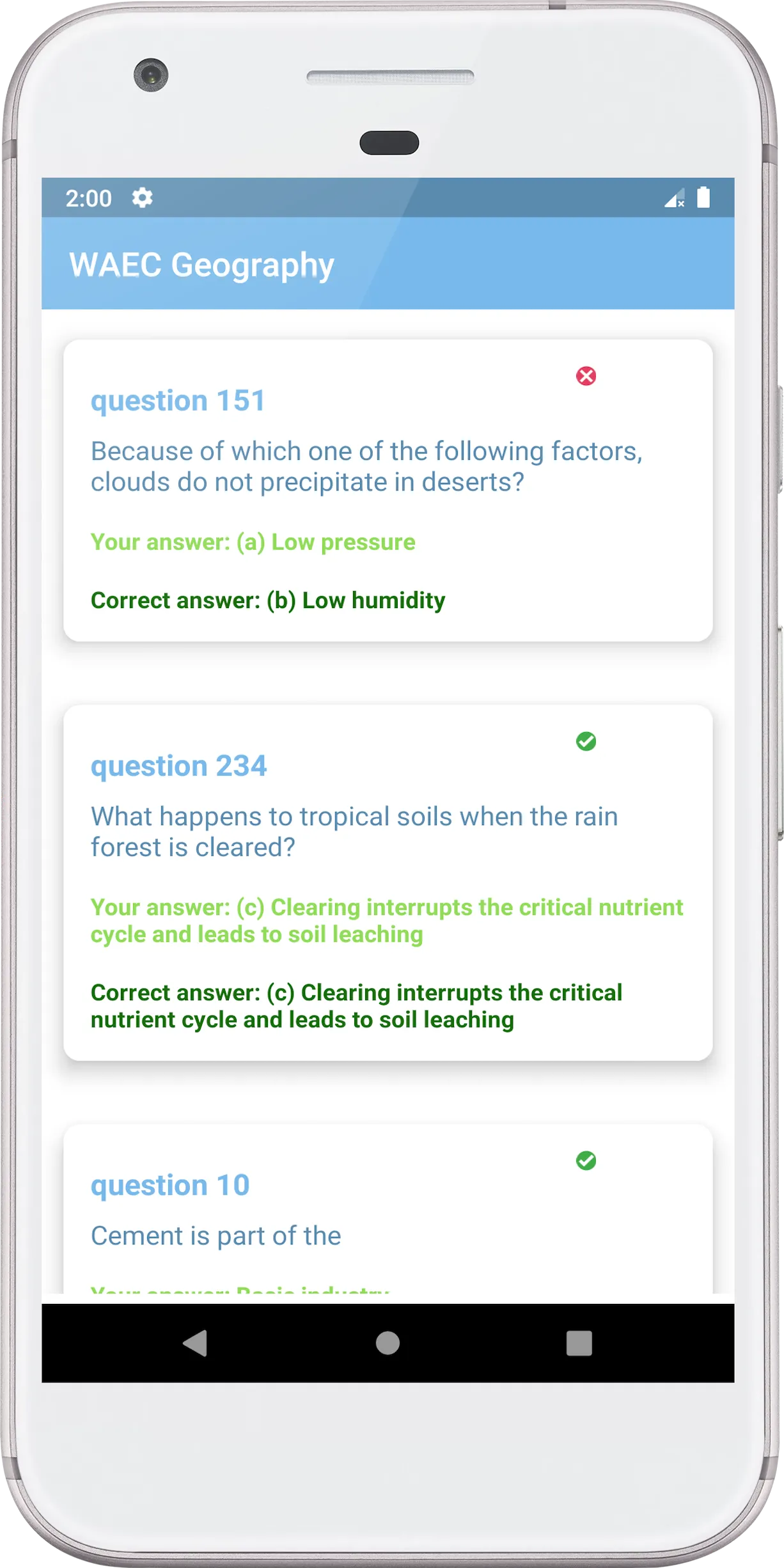 Geography Revision | Indus Appstore | Screenshot