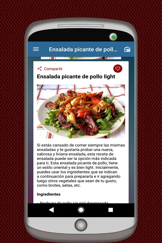 Recetas de Ensaladas | Indus Appstore | Screenshot