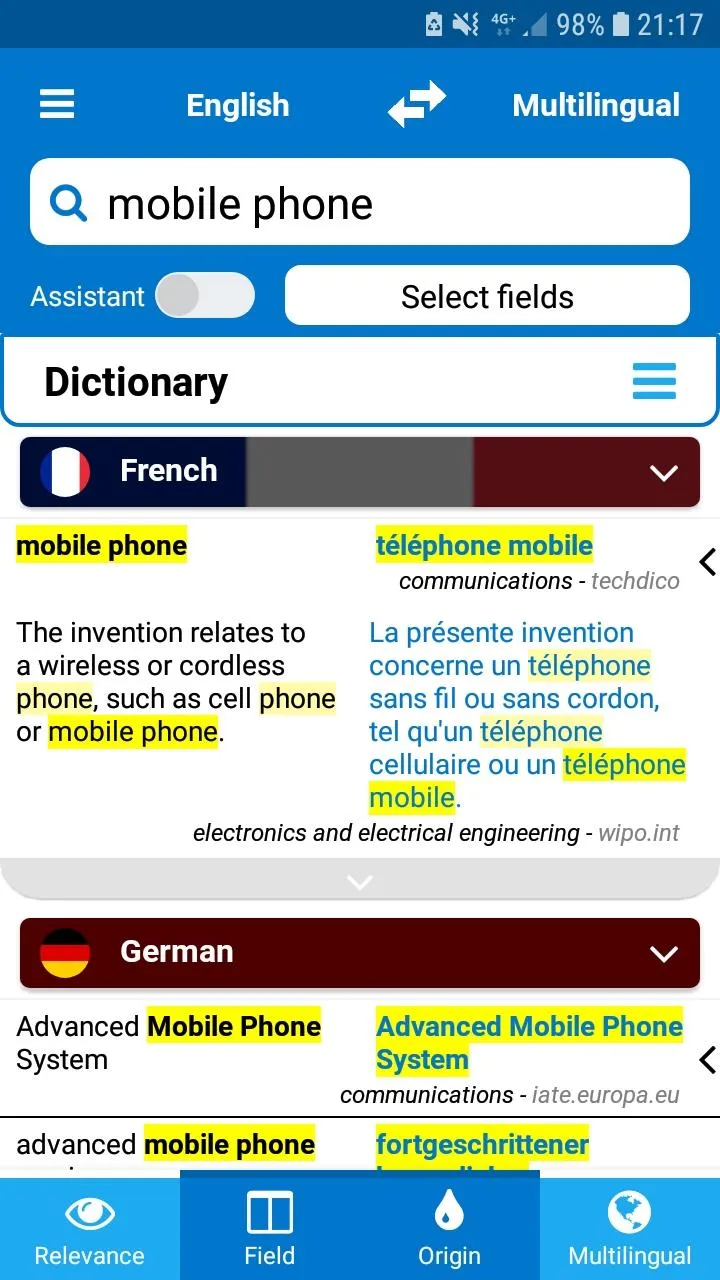 Technical dictionary and trans | Indus Appstore | Screenshot