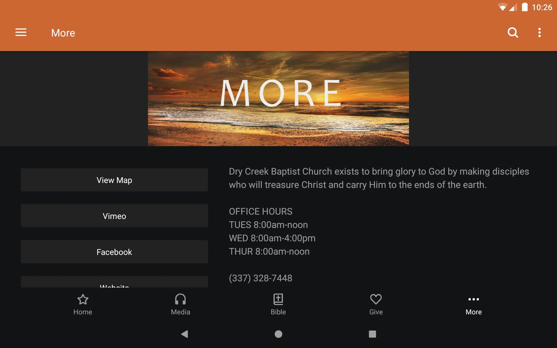 Dry Creek Baptist Church | Indus Appstore | Screenshot