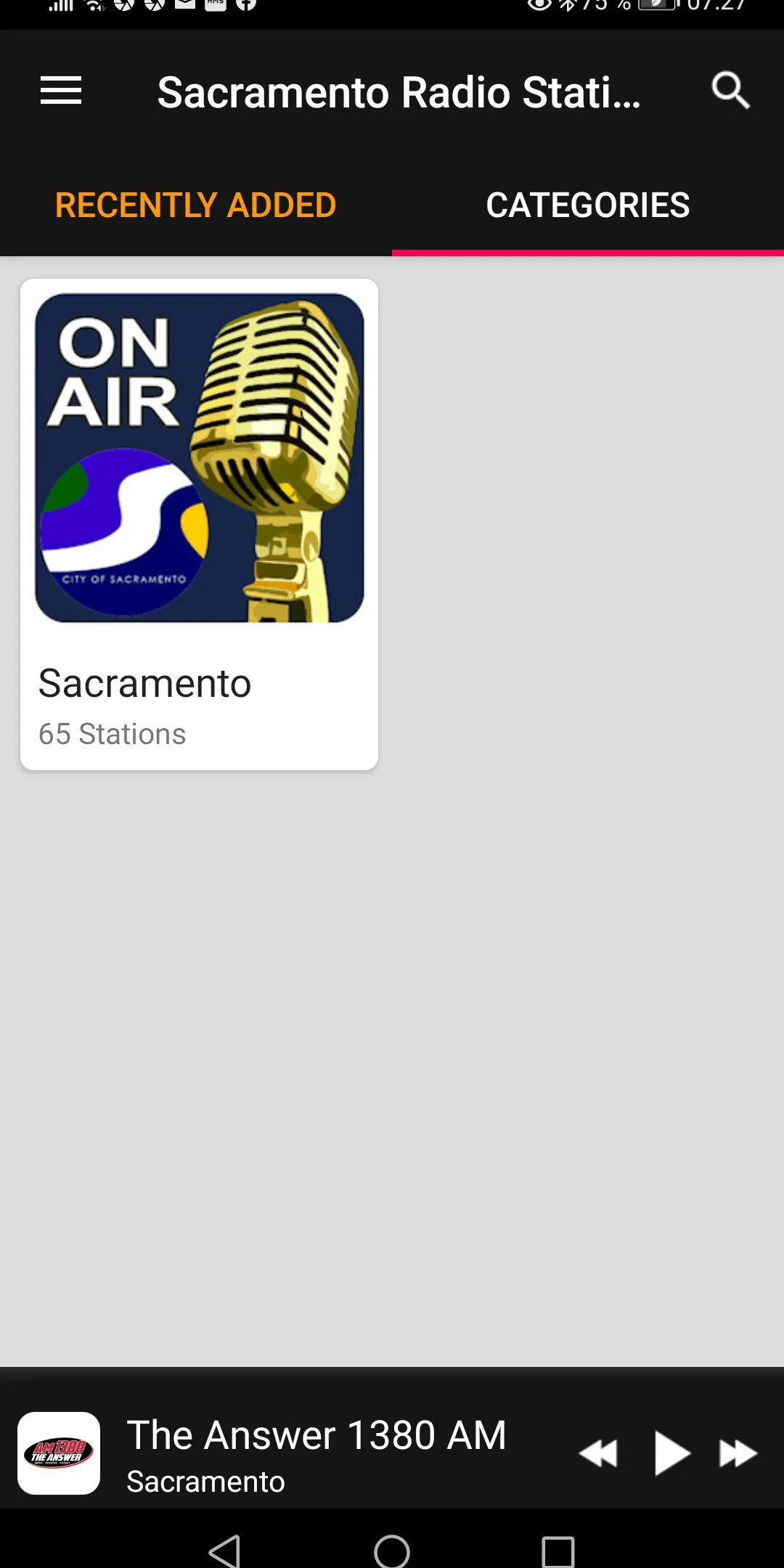 Sacramento Radio Stations, USA | Indus Appstore | Screenshot