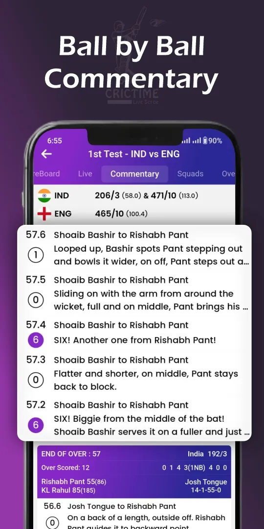 Cricket Live Score : CricTime | Indus Appstore | Screenshot