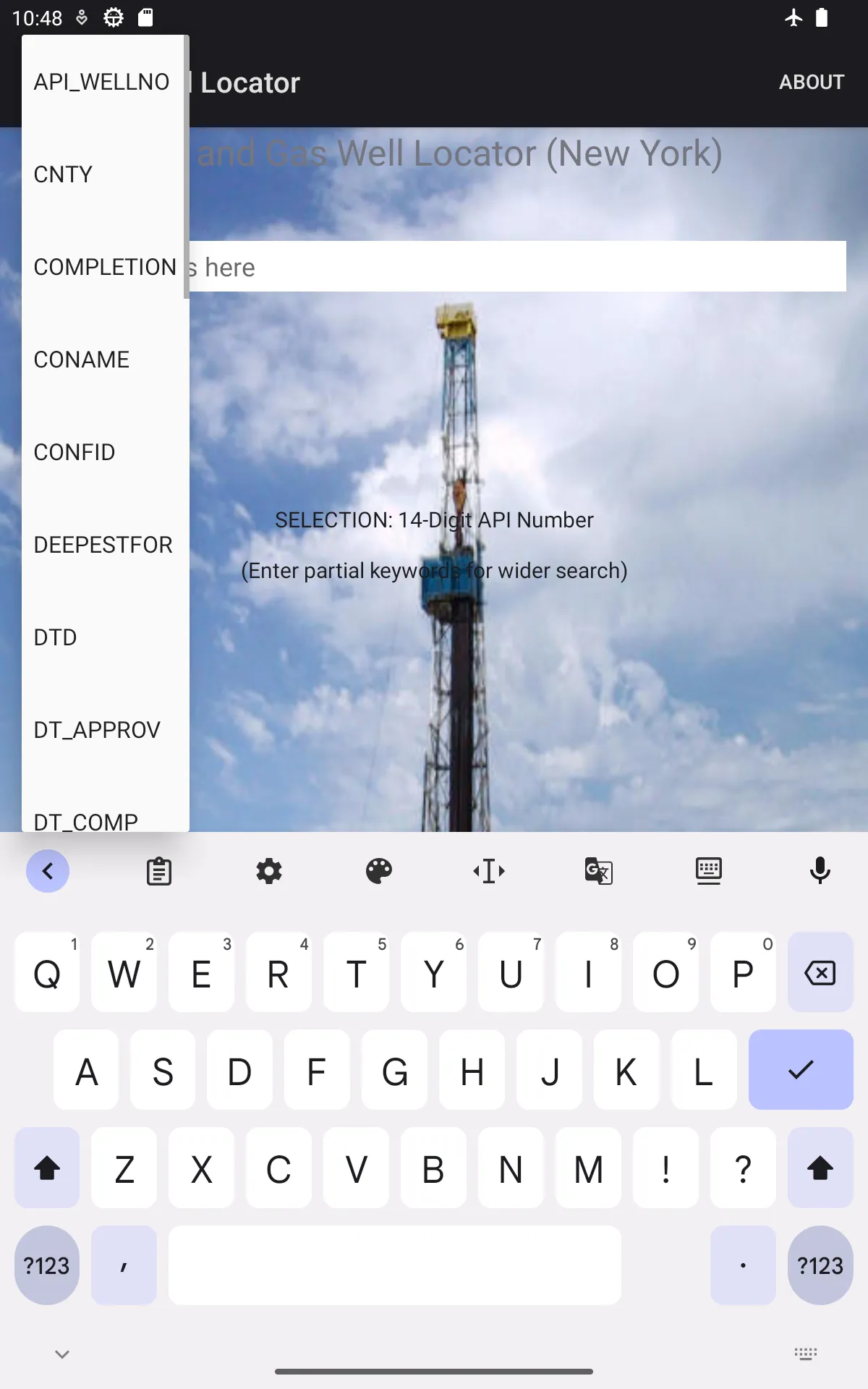 Oil and Gas Well Locator | Indus Appstore | Screenshot