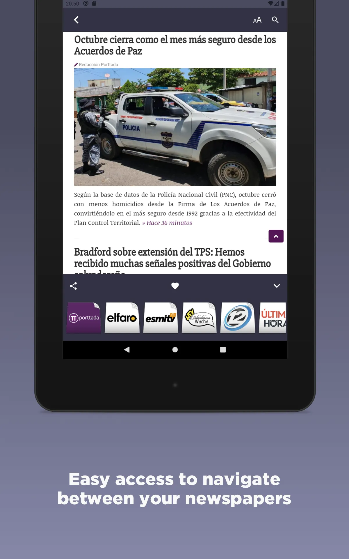 Salvadoran Newspapers | Indus Appstore | Screenshot