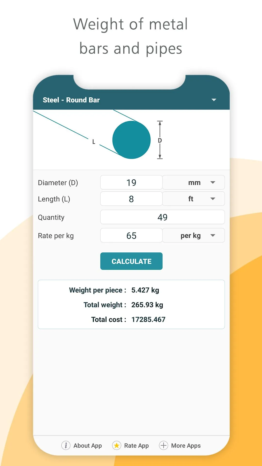 Construction concrete calculat | Indus Appstore | Screenshot