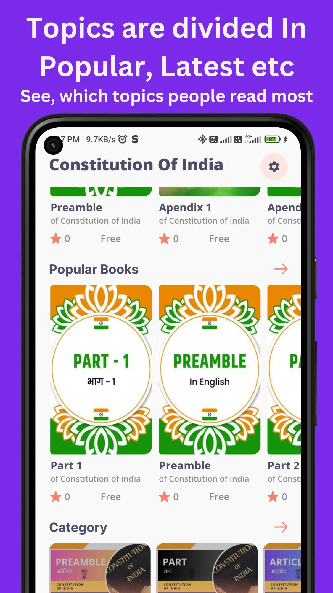 Constitution of India - Guide | Indus Appstore | Screenshot