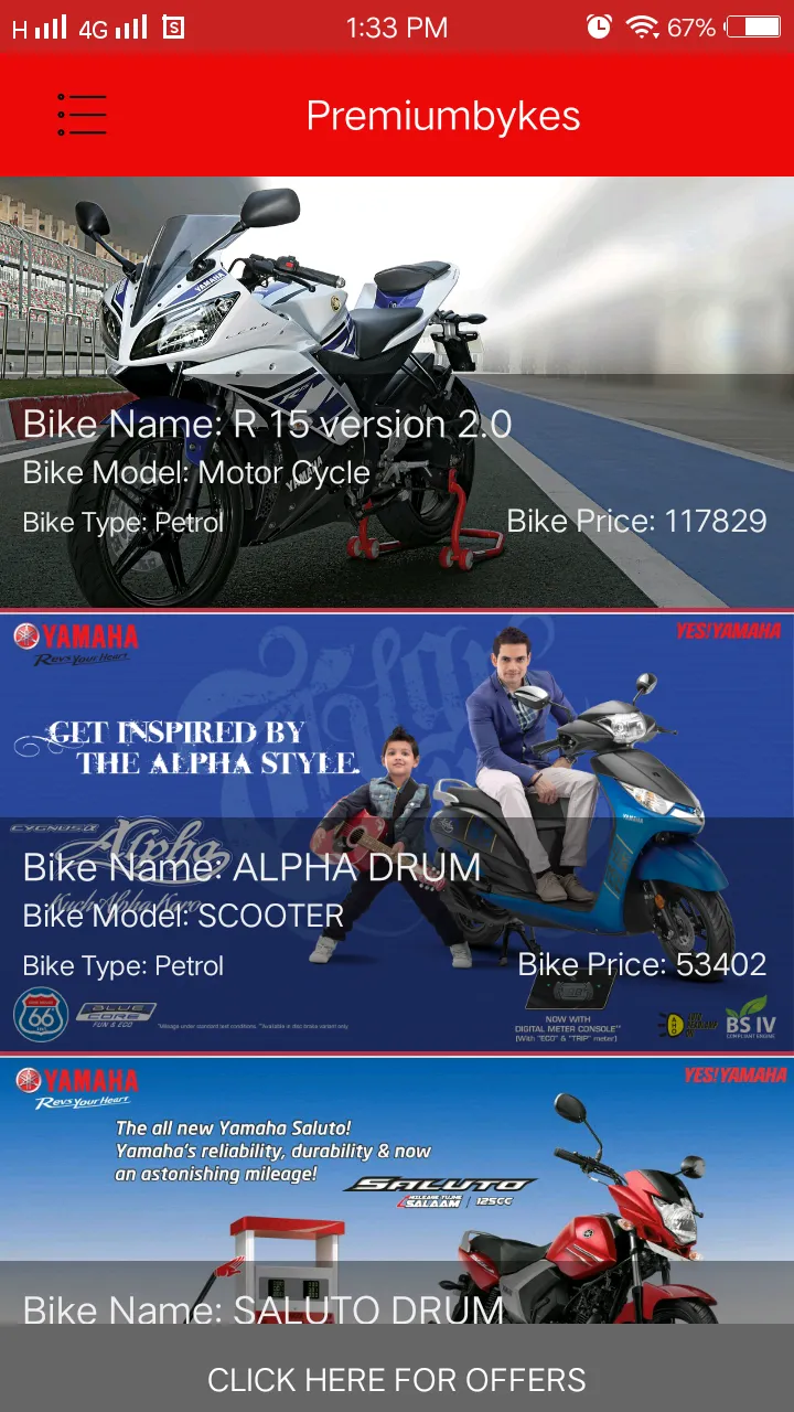 premiumbikes | Indus Appstore | Screenshot