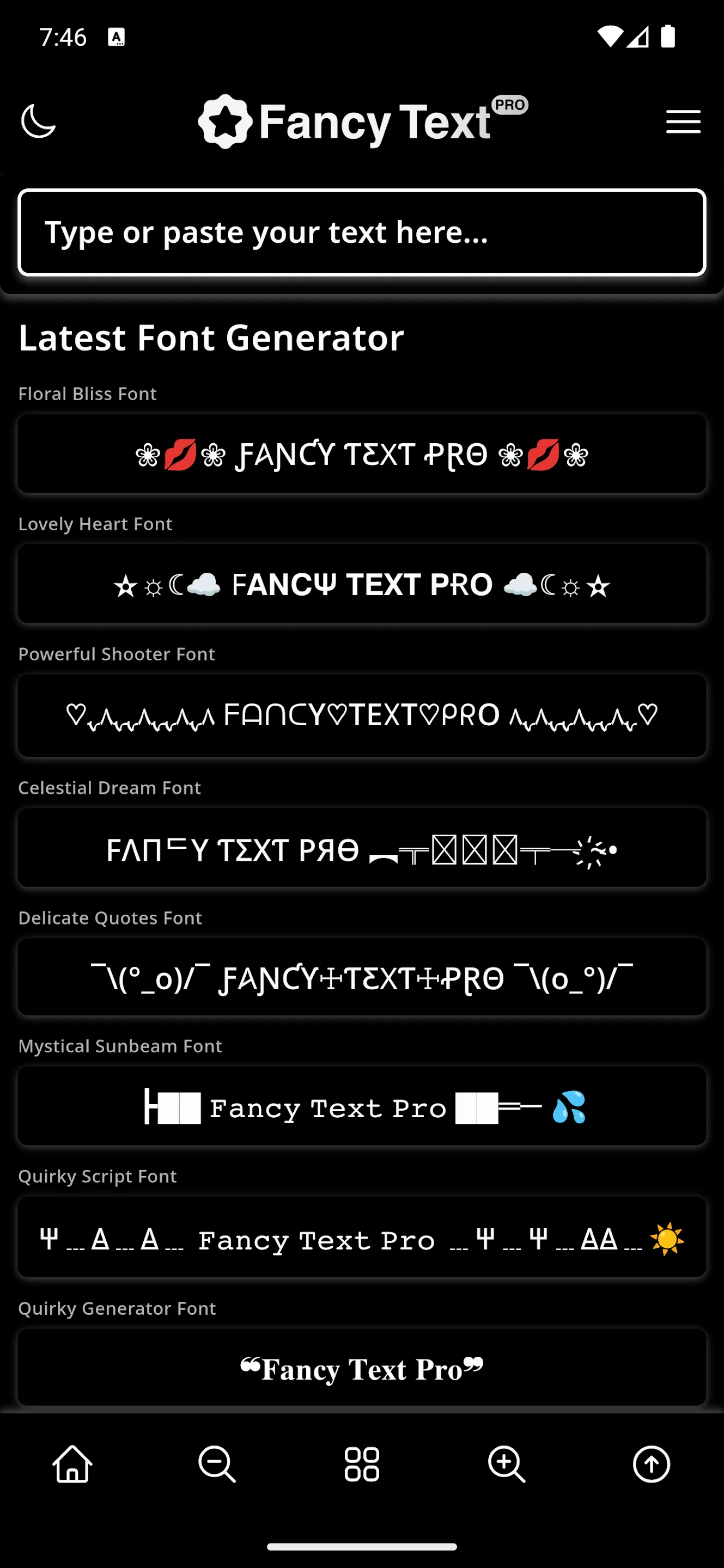 Stylish Font & Fancy Text Pro | Indus Appstore | Screenshot