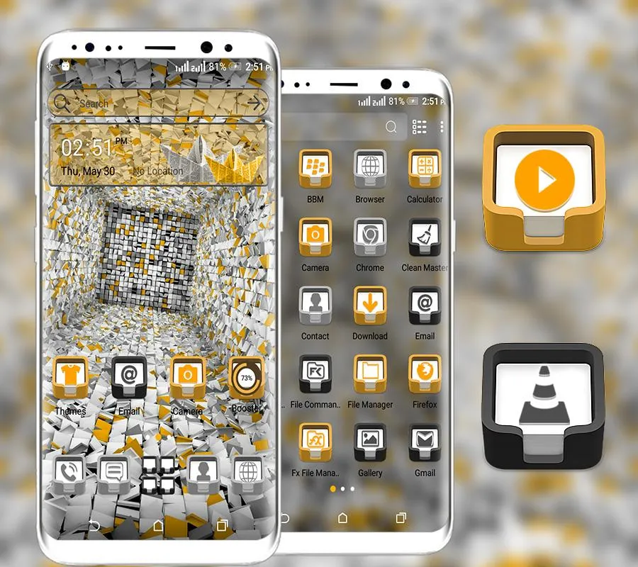 Creative 3D Box Launcher Theme | Indus Appstore | Screenshot