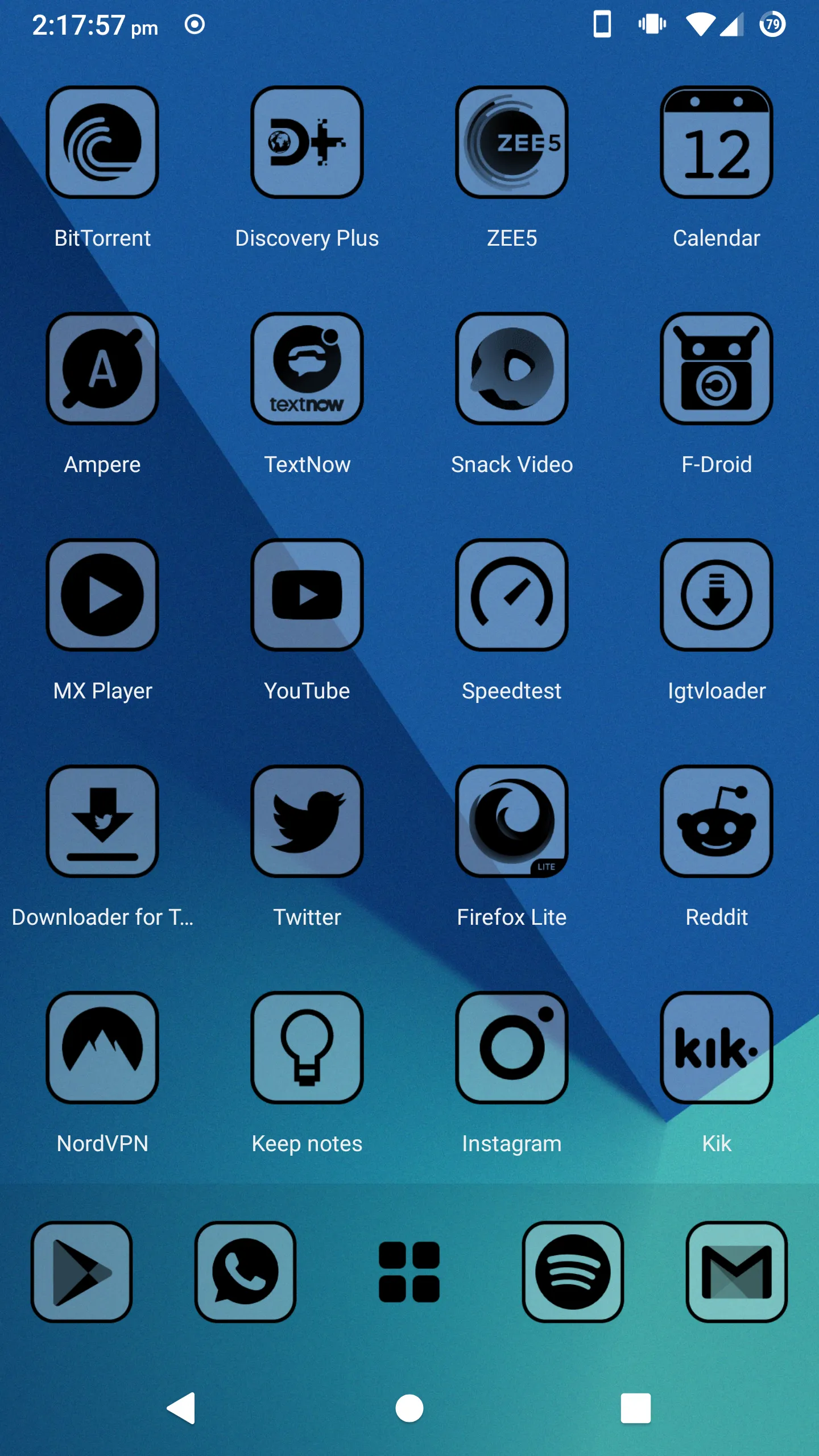 Monoic SQ Black Icon Pack | Indus Appstore | Screenshot