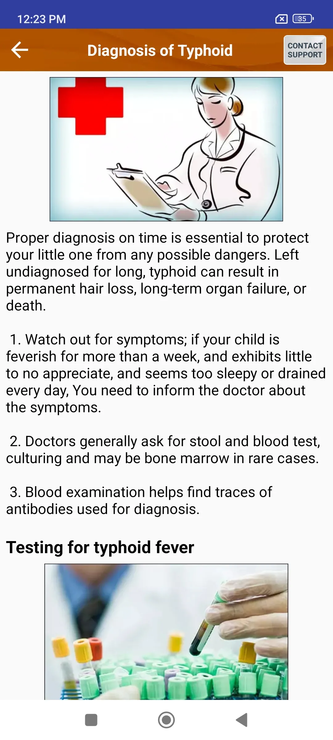 Typhoid Fever Diet & Treatment | Indus Appstore | Screenshot